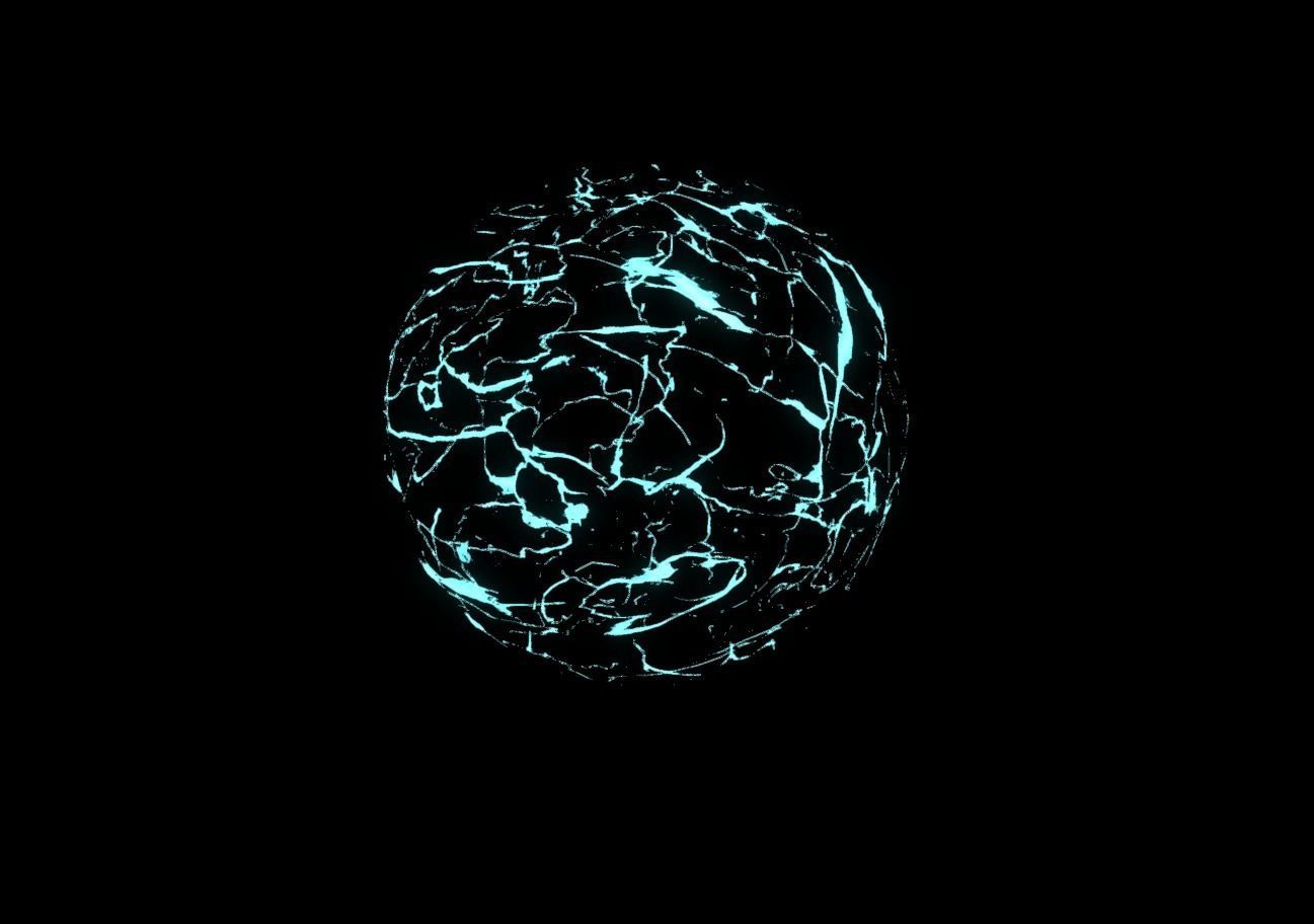 Plasma Shield Particle explosion and Shader Low-poly 3D model_20