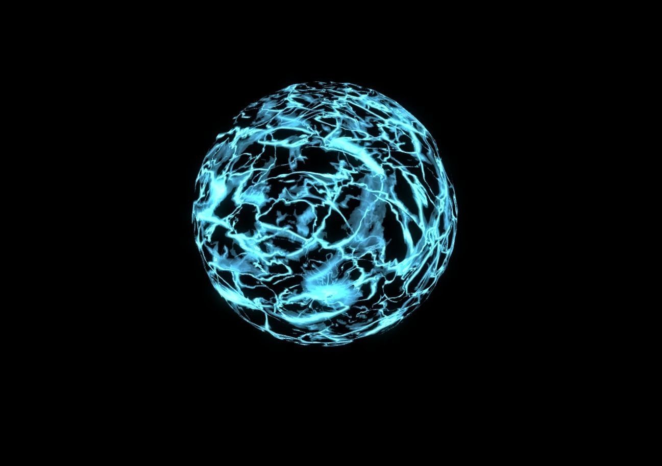 Plasma Shield Particle explosion and Shader Low-poly 3D model_6