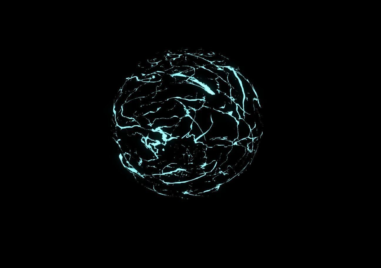 Plasma Shield Particle explosion and Shader Low-poly 3D model_16