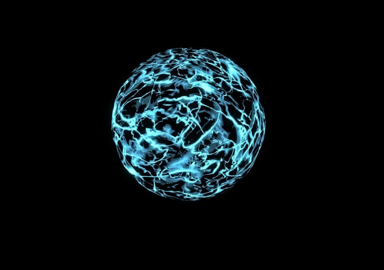 Plasma Shield Particle explosion and Shader Low-poly 3D model_9