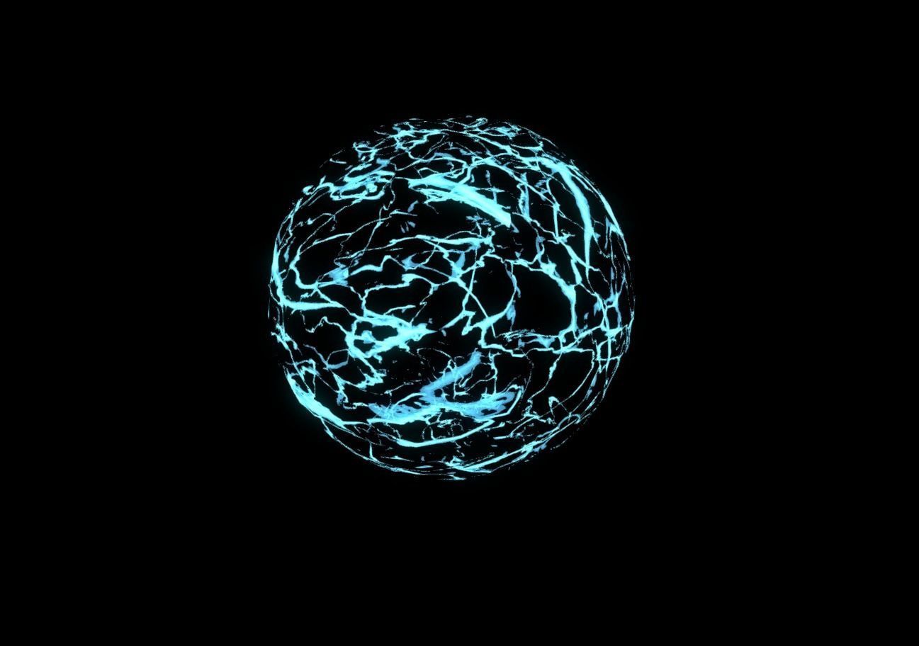 Plasma Shield Particle explosion and Shader Low-poly 3D model_18