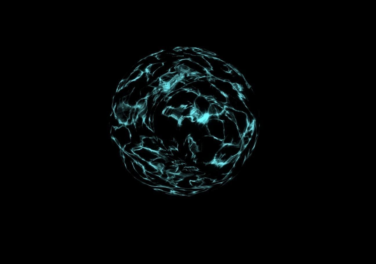 Plasma Shield Particle explosion and Shader Low-poly 3D model_35