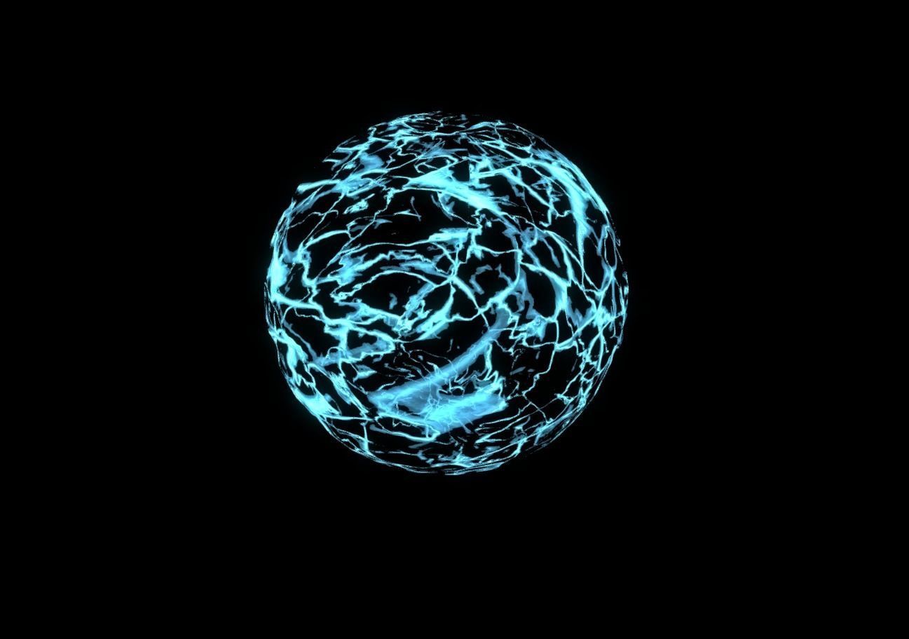 Plasma Shield Particle explosion and Shader Low-poly 3D model_12