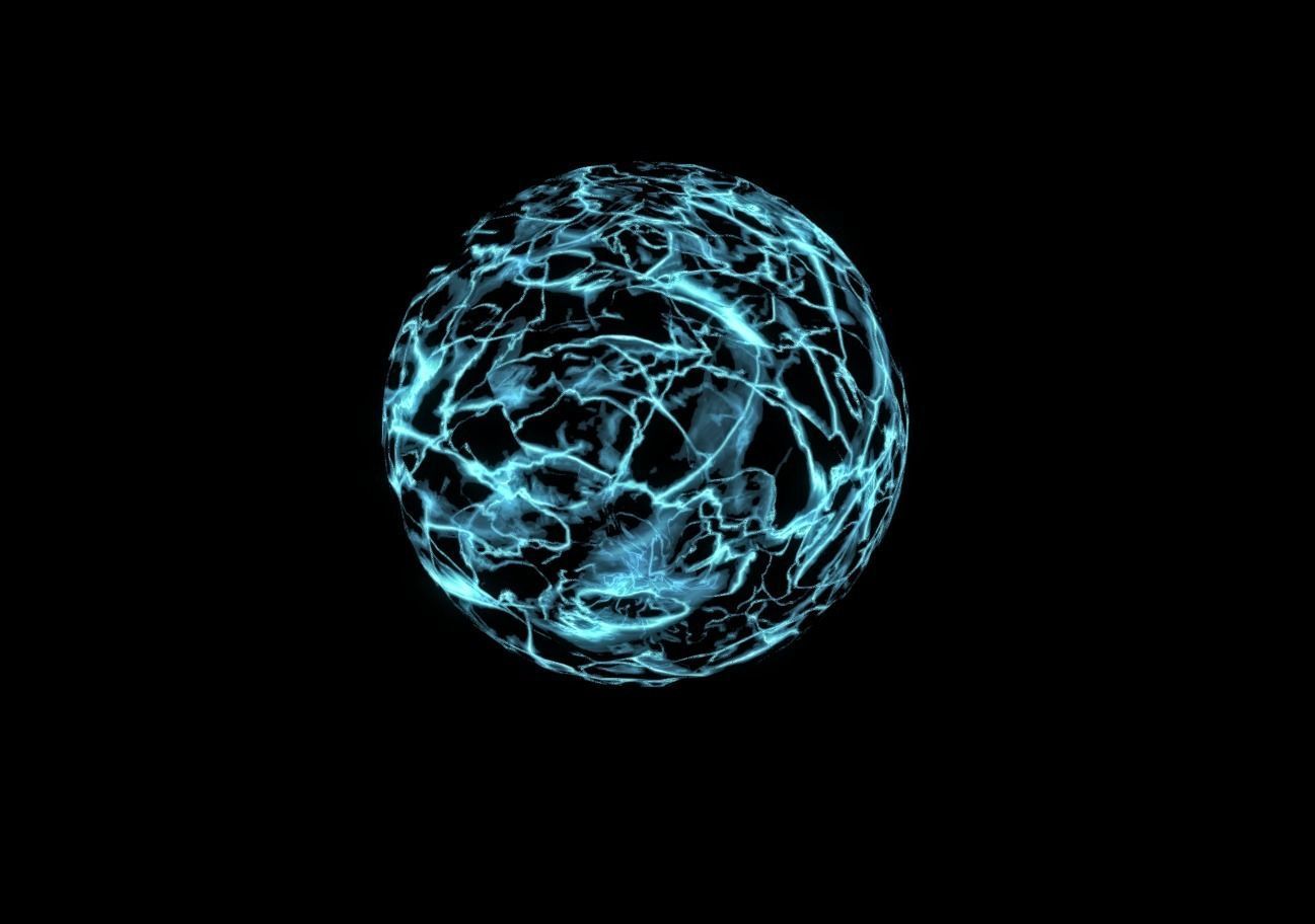 Plasma Shield Particle explosion and Shader Low-poly 3D model_7