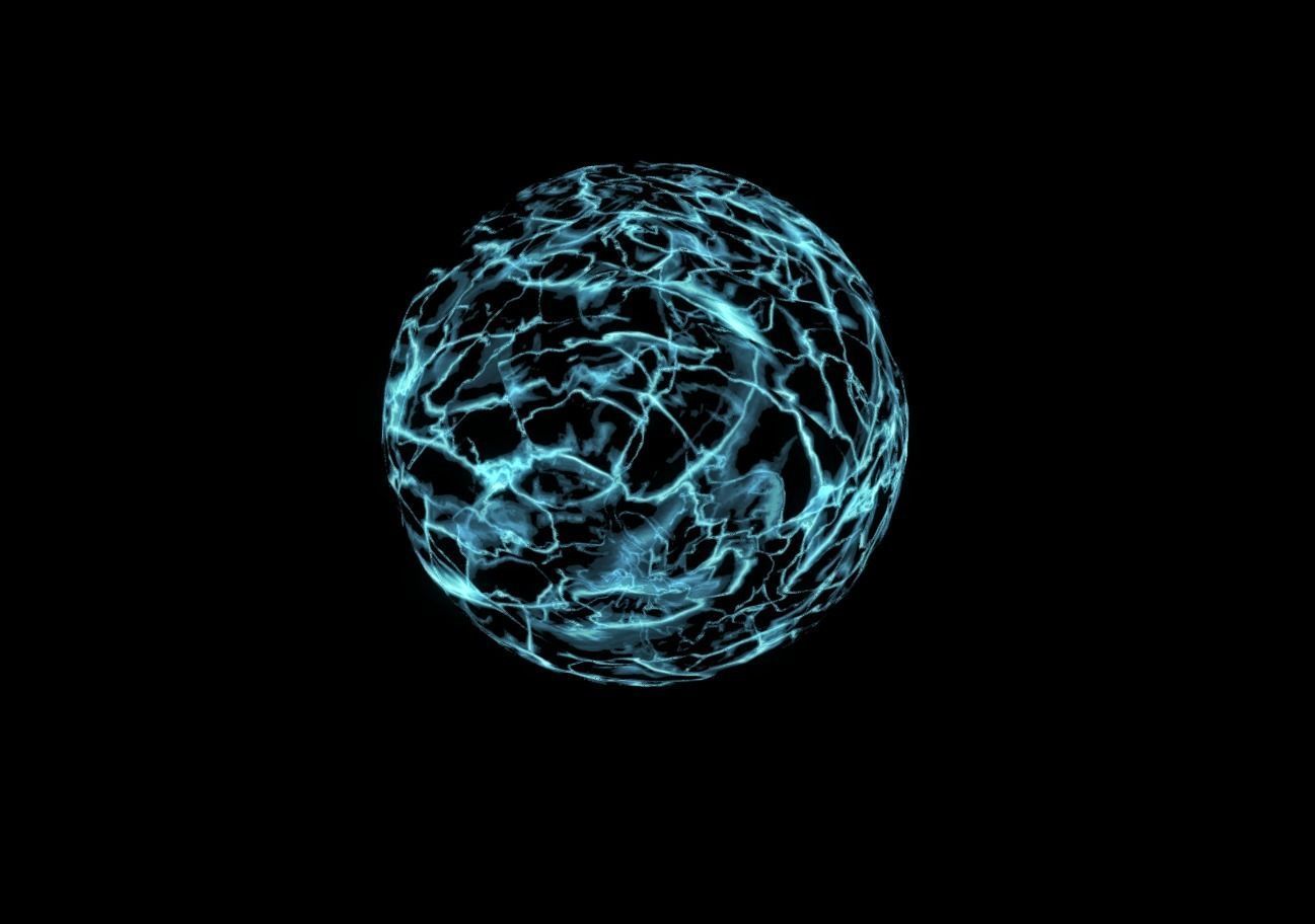 Plasma Shield Particle explosion and Shader Low-poly 3D model_8