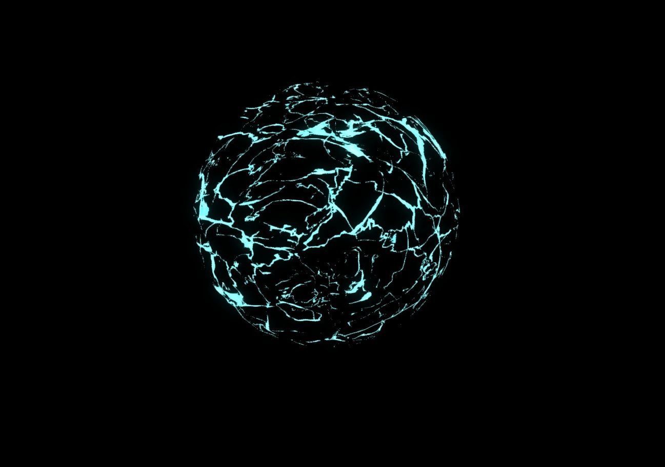 Plasma Shield Particle explosion and Shader Low-poly 3D model_13