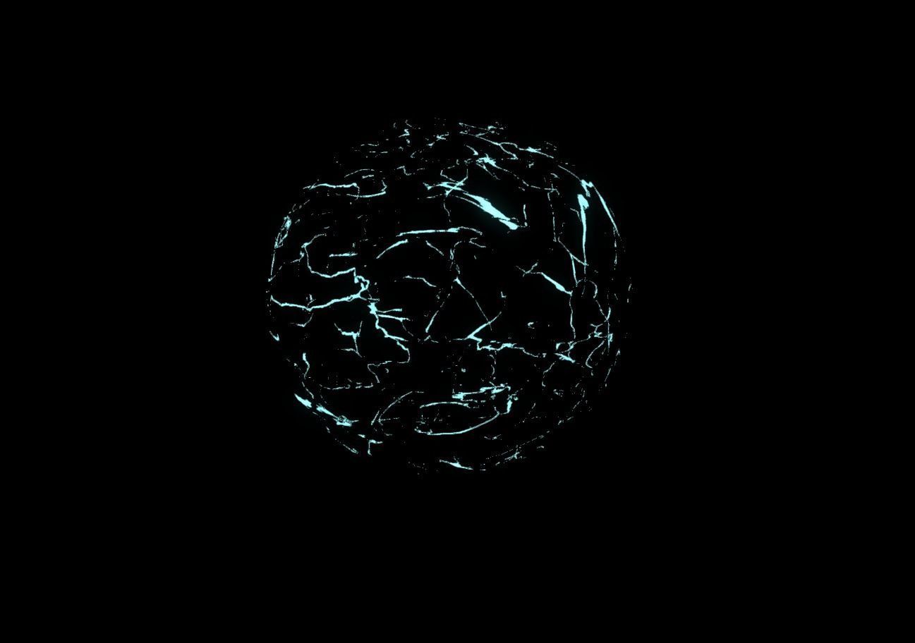 Plasma Shield Particle explosion and Shader Low-poly 3D model_22