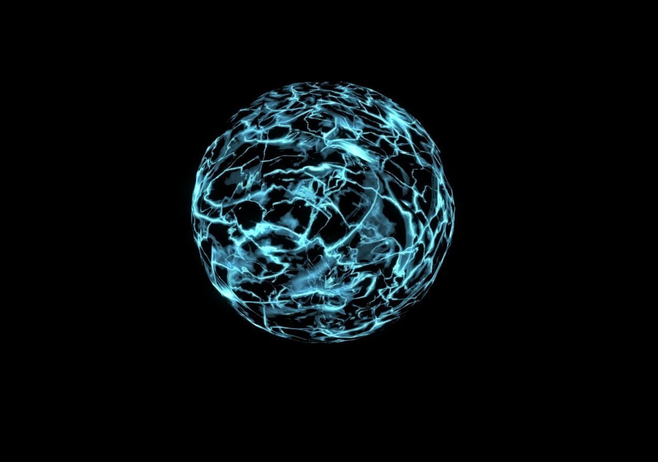 Plasma Shield Particle explosion and Shader Low-poly 3D model_11