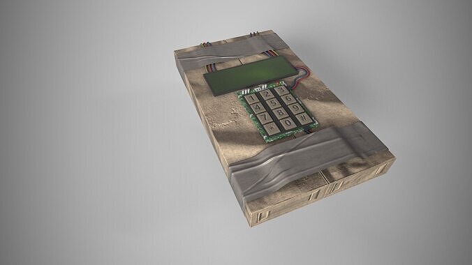 C4 Explosion Low-poly 3D model