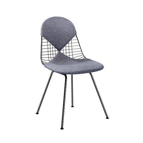 Wire Chair DKX Seat and Back Pad by Vitra 3D model