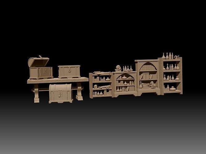 Assets castel and dungeon 3D print model