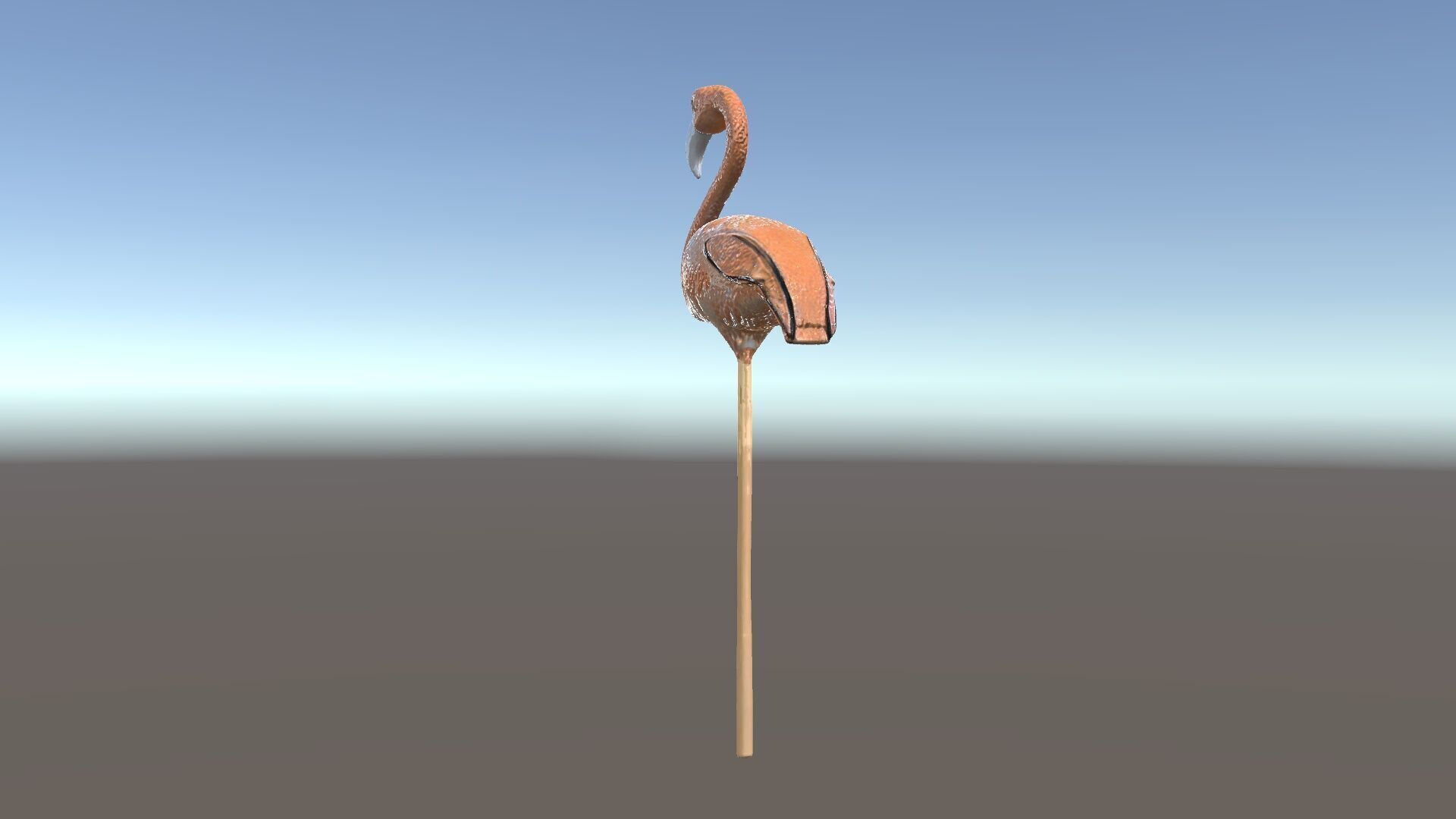 Elegant Flamingo Sculpture Model Pack for Decoration Low-poly 3D model_34