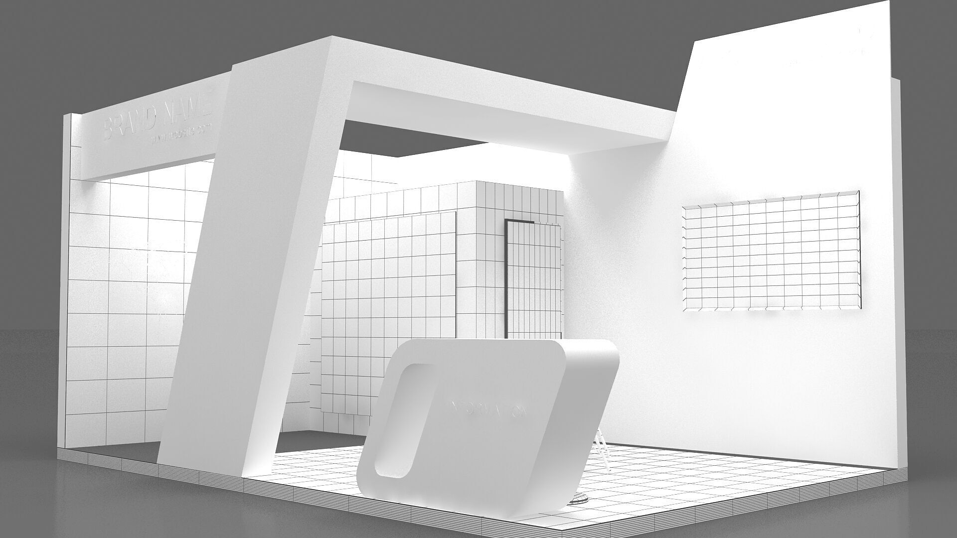 3d exhibition 3D model_8