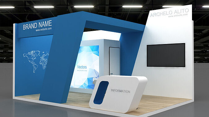 3d exhibition 3D model