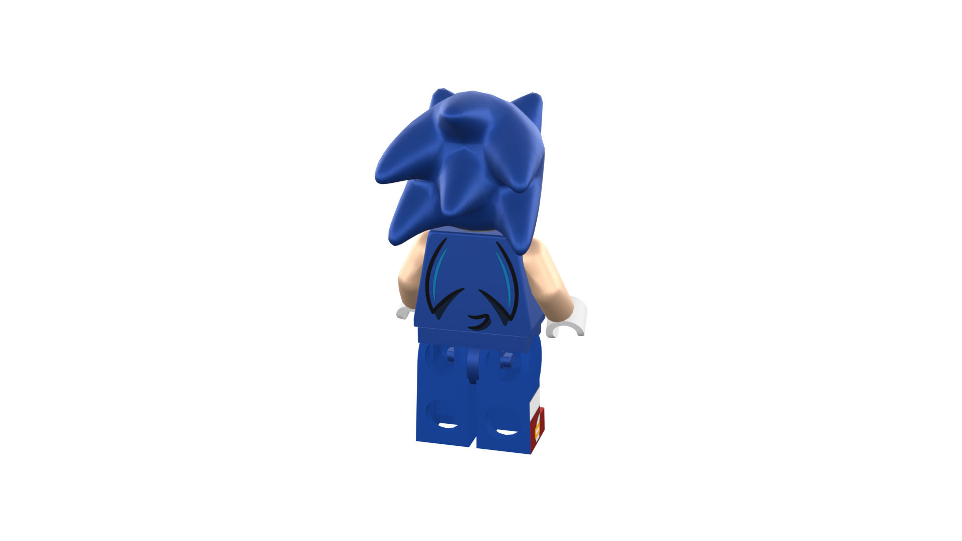 3D print minifigure - Sonic the hedgehog 3D print model_24