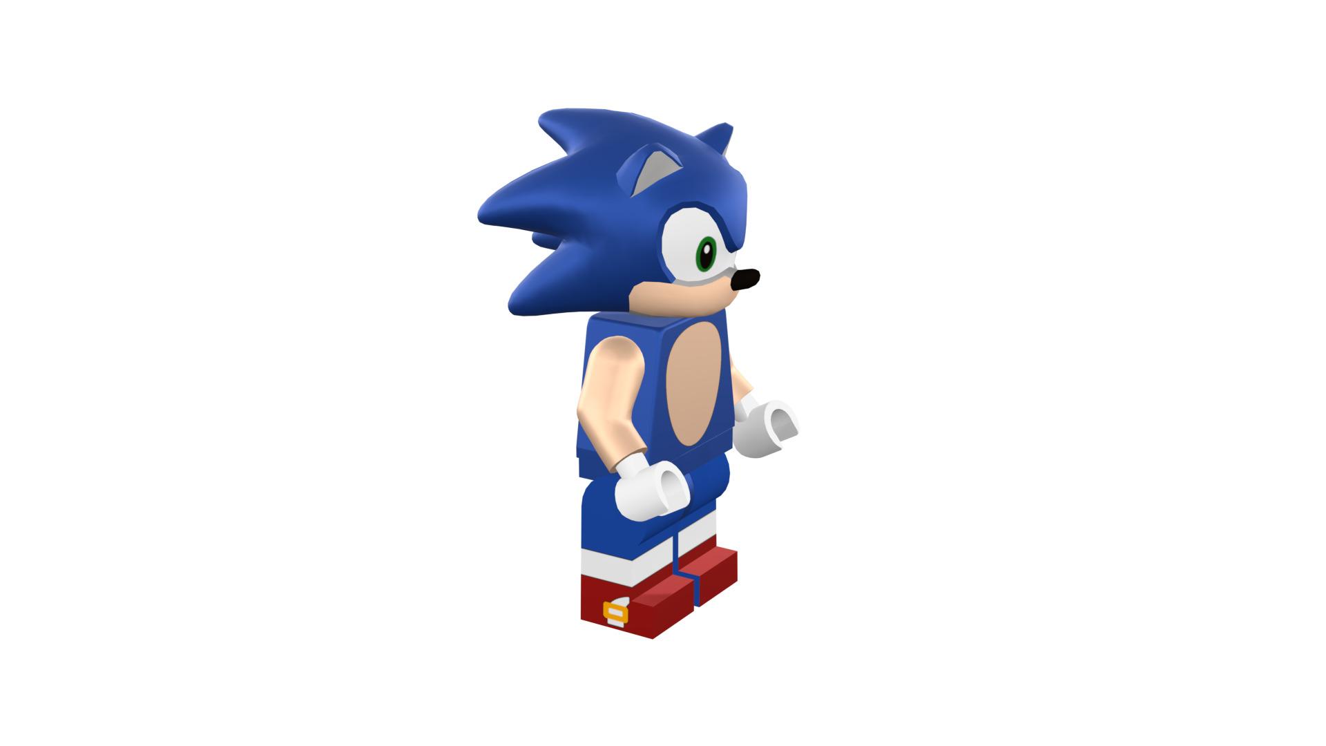 3D print minifigure - Sonic the hedgehog 3D print model_12