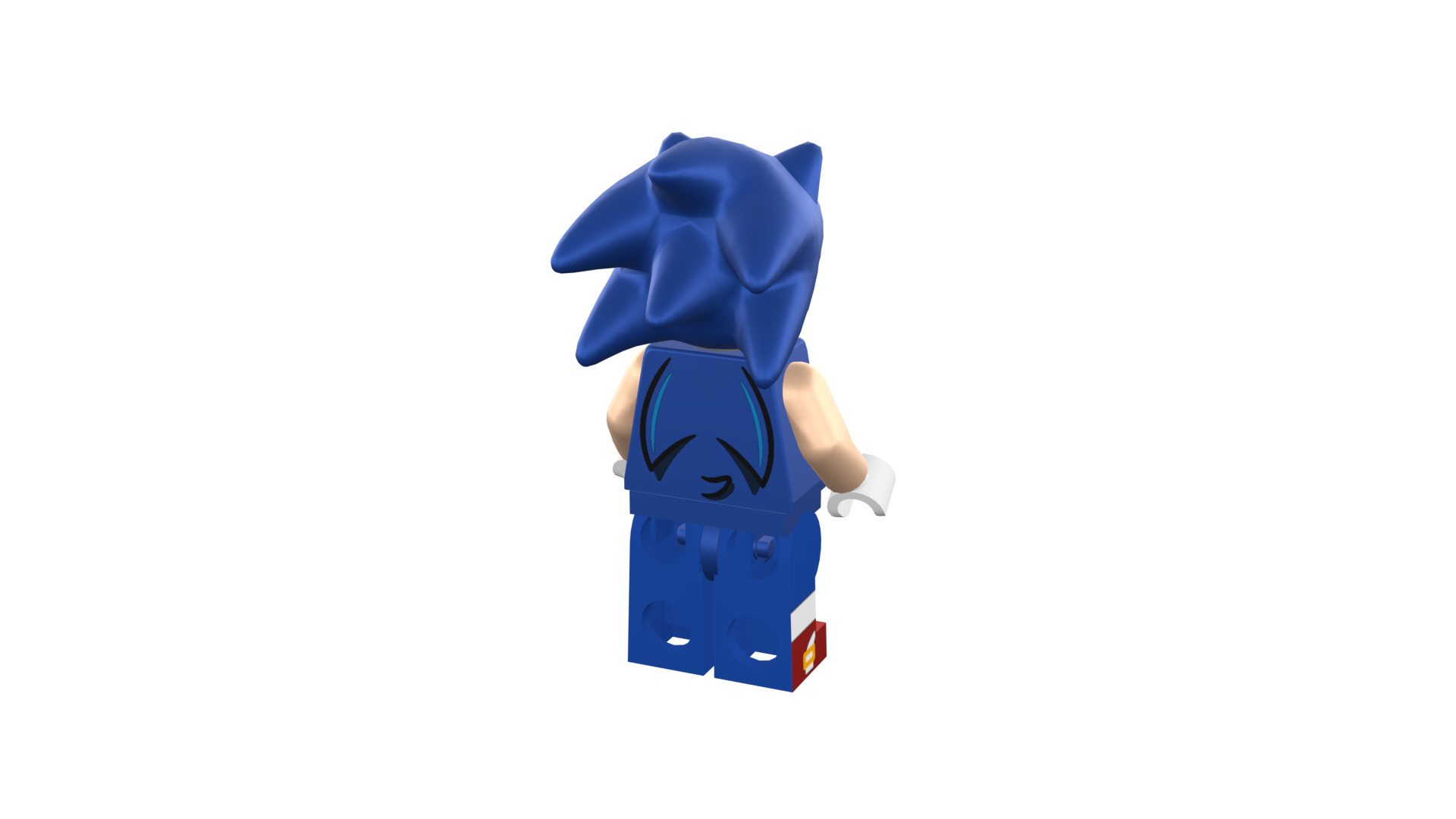 3D print minifigure - Sonic the hedgehog 3D print model_23