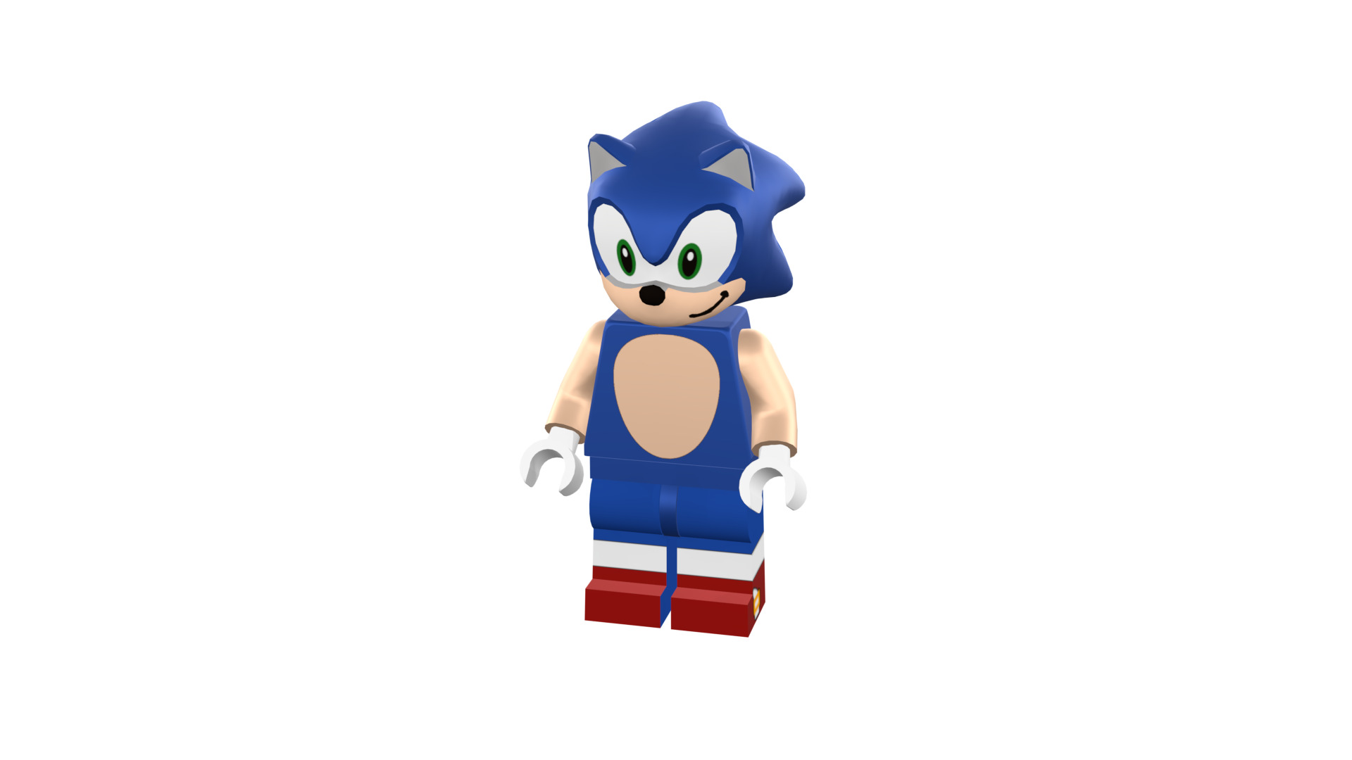 3D print minifigure - Sonic the hedgehog 3D print model_46