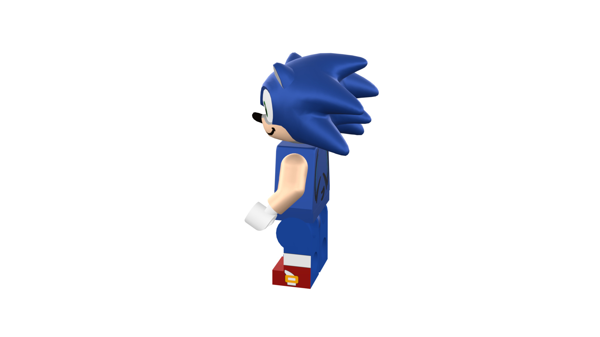 3D print minifigure - Sonic the hedgehog 3D print model_35