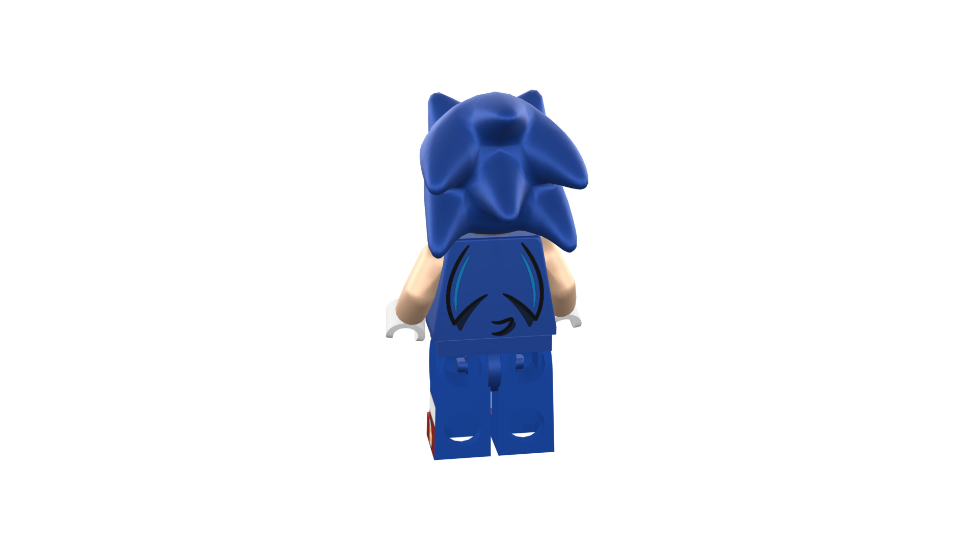3D print minifigure - Sonic the hedgehog 3D print model_27
