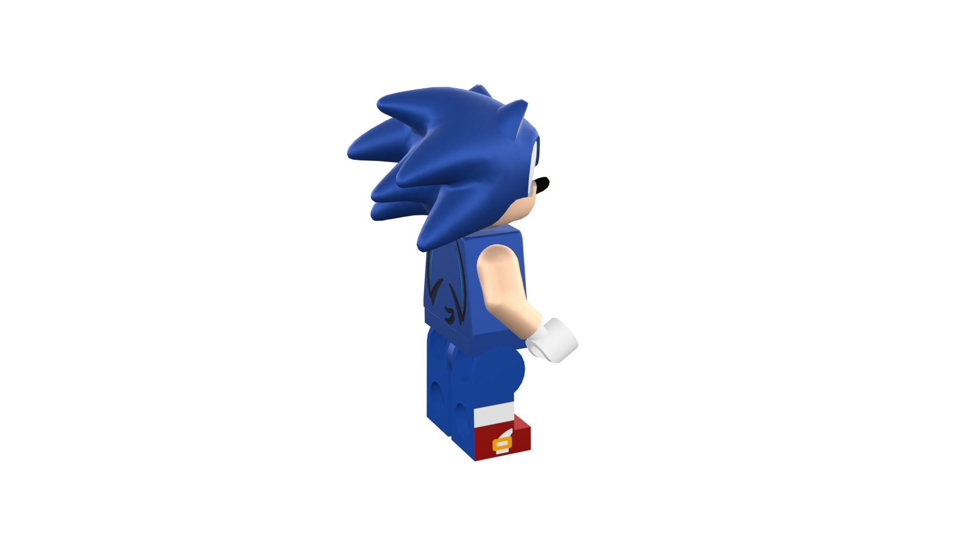 3D print minifigure - Sonic the hedgehog 3D print model_18