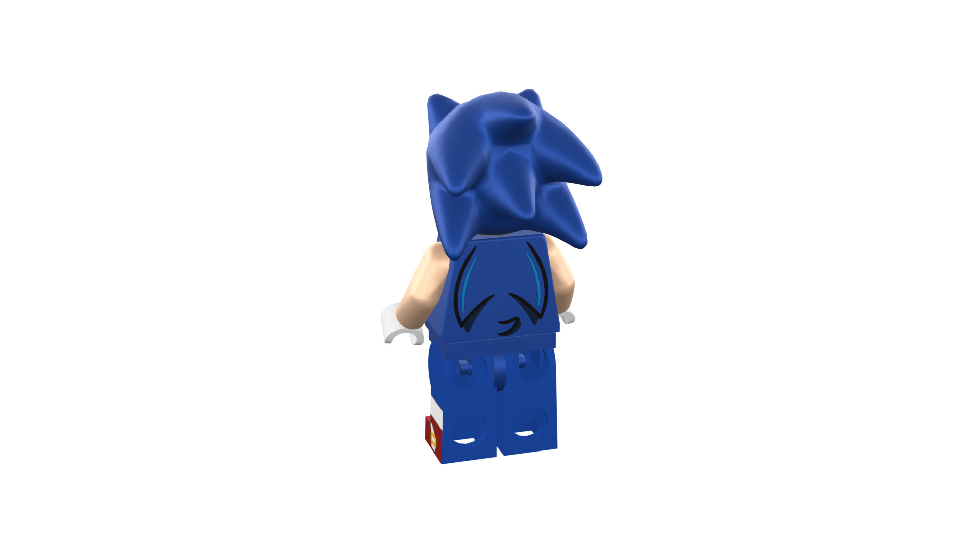 3D print minifigure - Sonic the hedgehog 3D print model_28