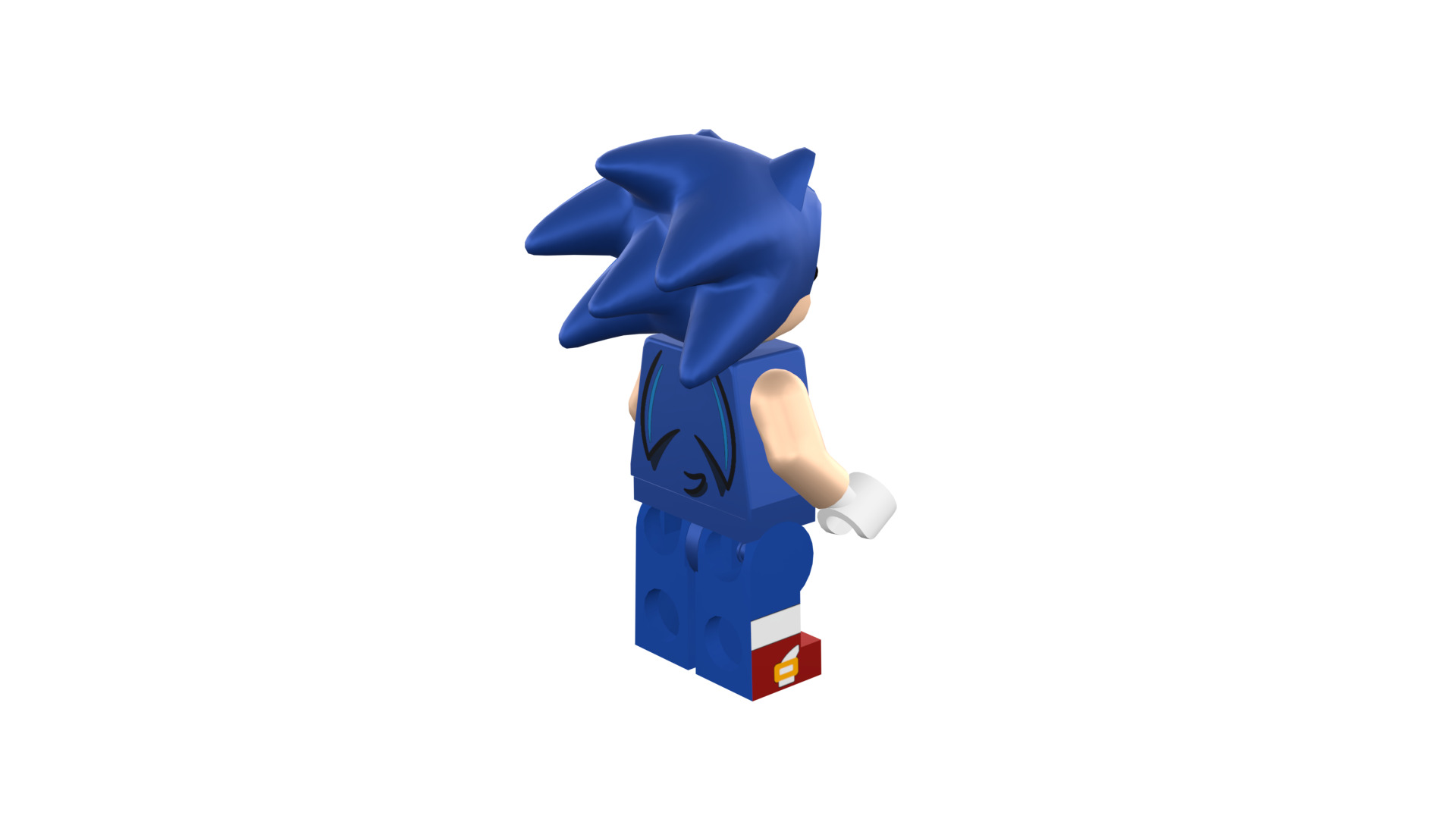3D print minifigure - Sonic the hedgehog 3D print model_20