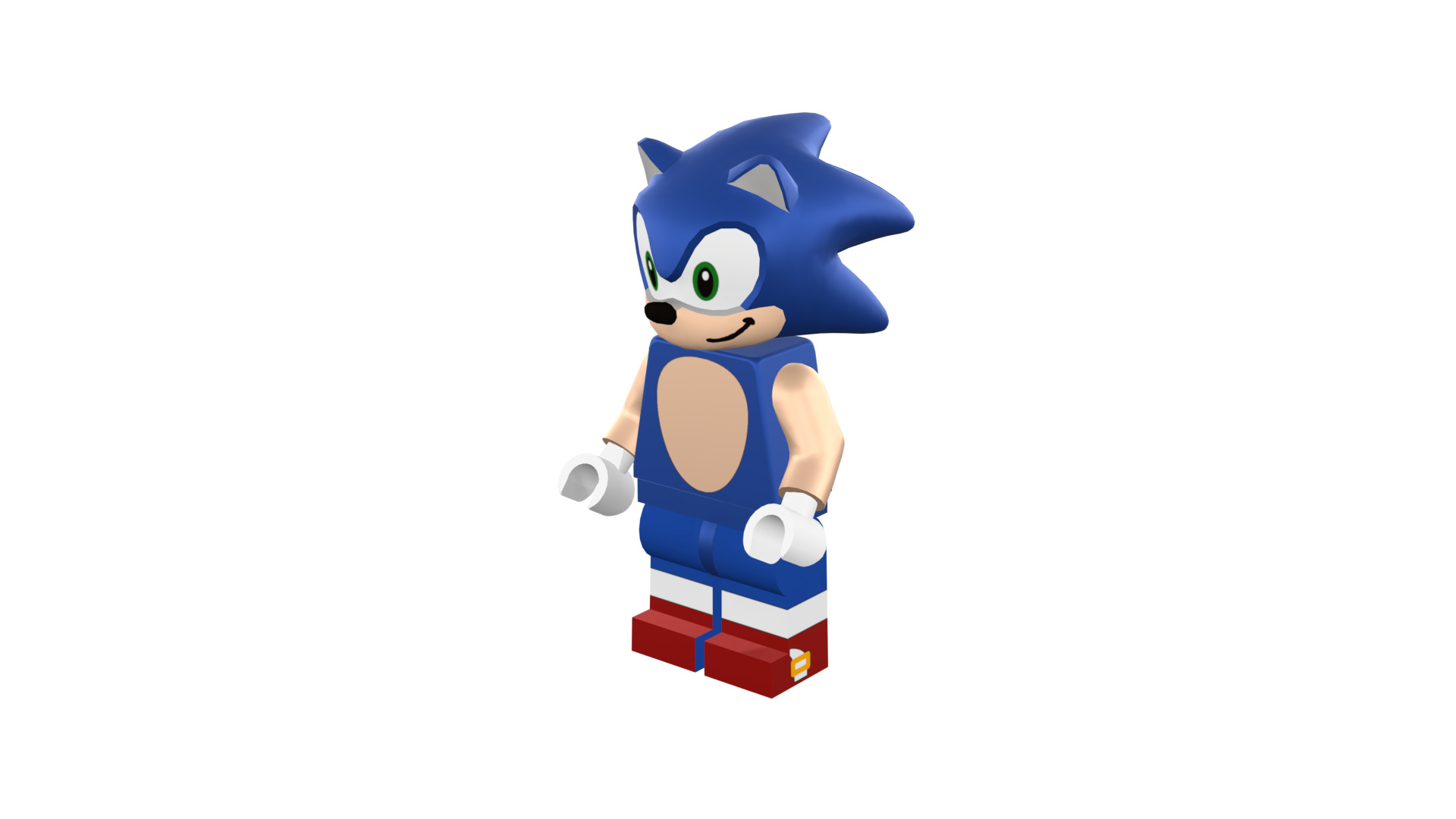 3D print minifigure - Sonic the hedgehog 3D print model_43
