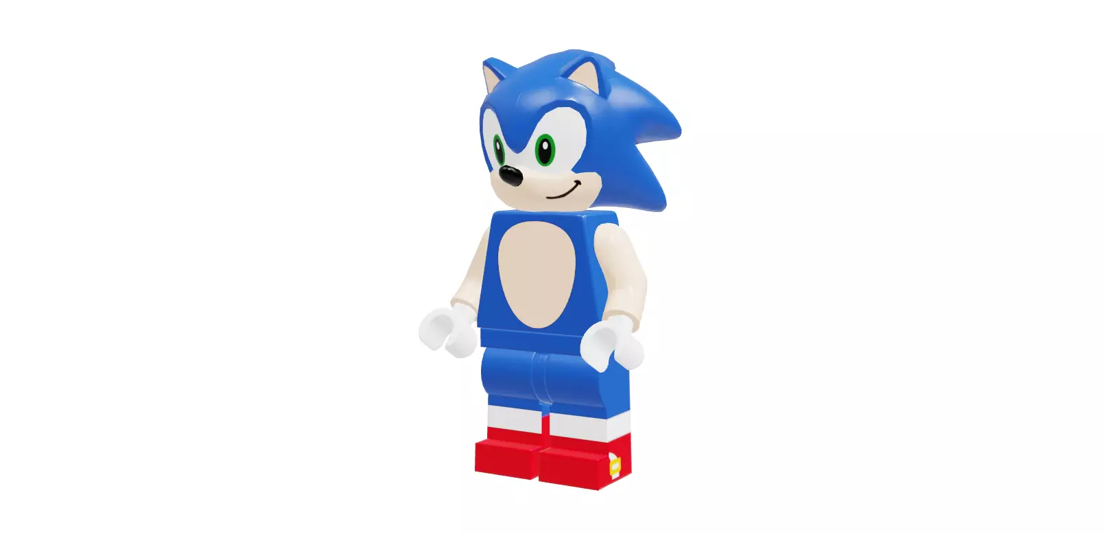 3D print minifigure - Sonic the hedgehog 3D print model_0