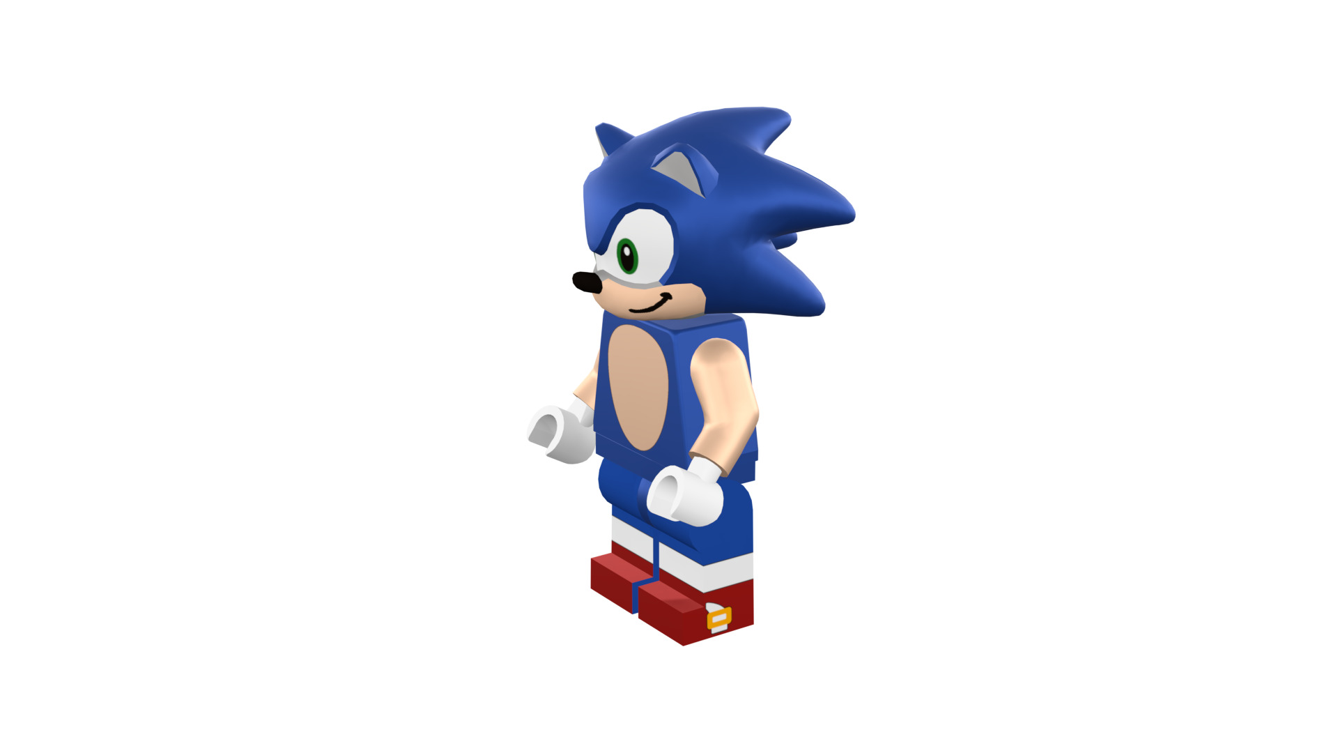 3D print minifigure - Sonic the hedgehog 3D print model_41