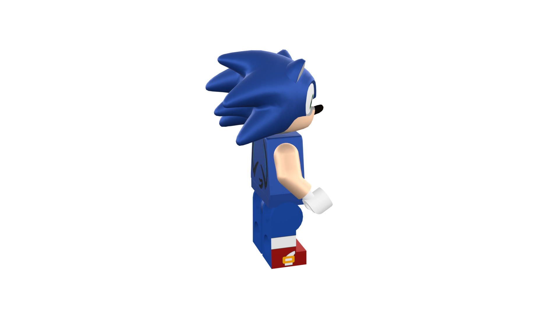 3D print minifigure - Sonic the hedgehog 3D print model_5