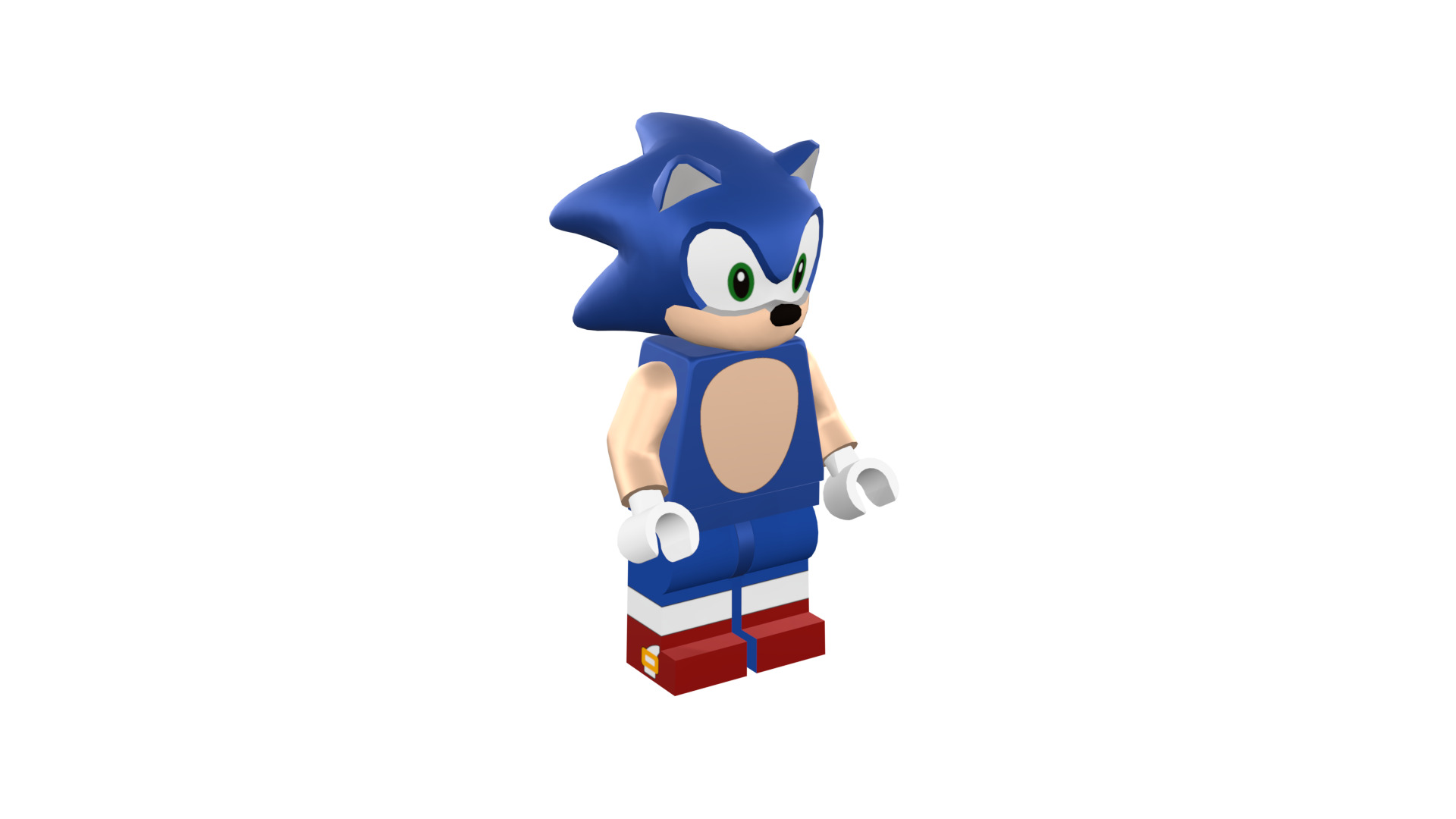 3D print minifigure - Sonic the hedgehog 3D print model_10