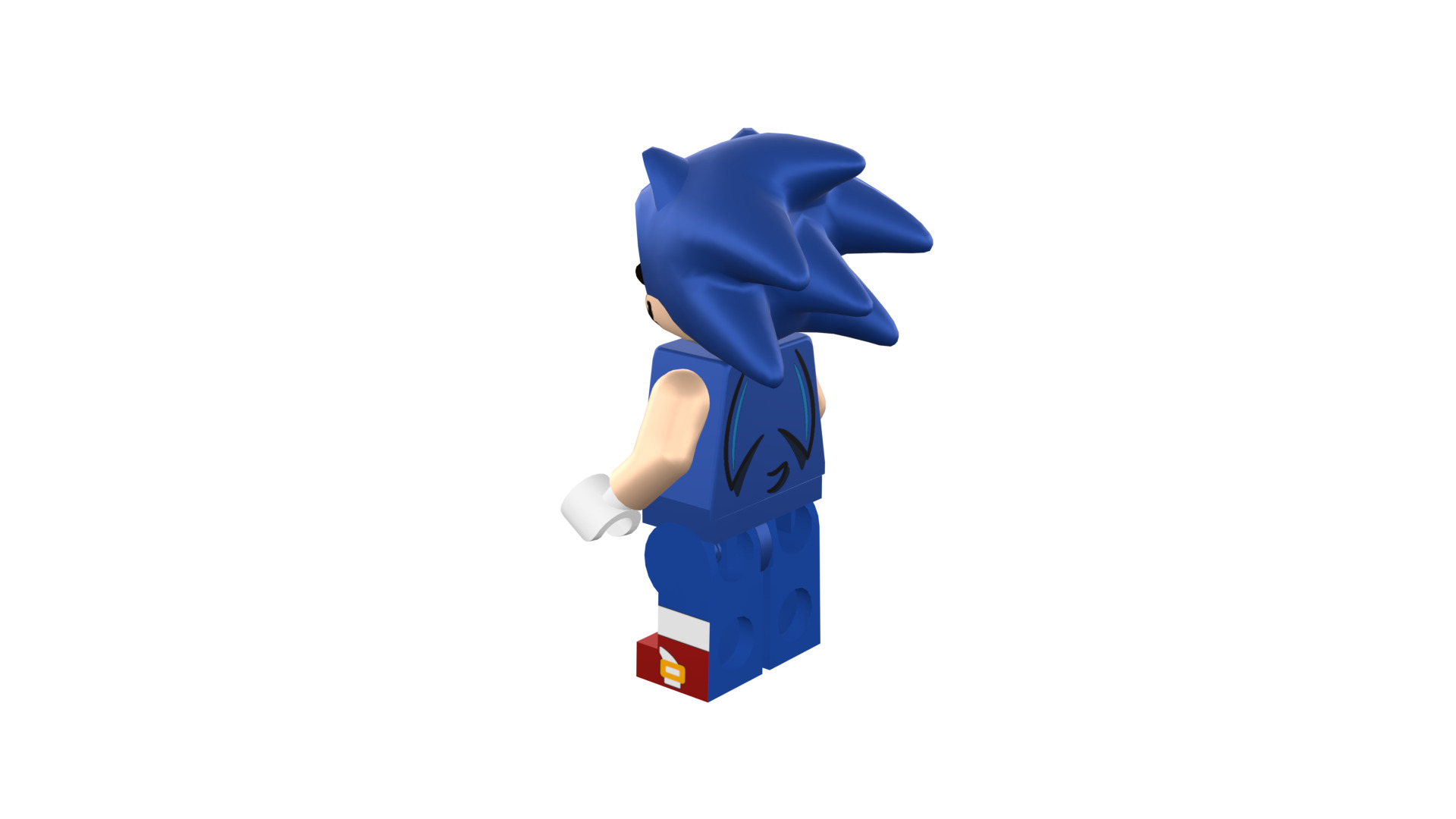 3D print minifigure - Sonic the hedgehog 3D print model_32