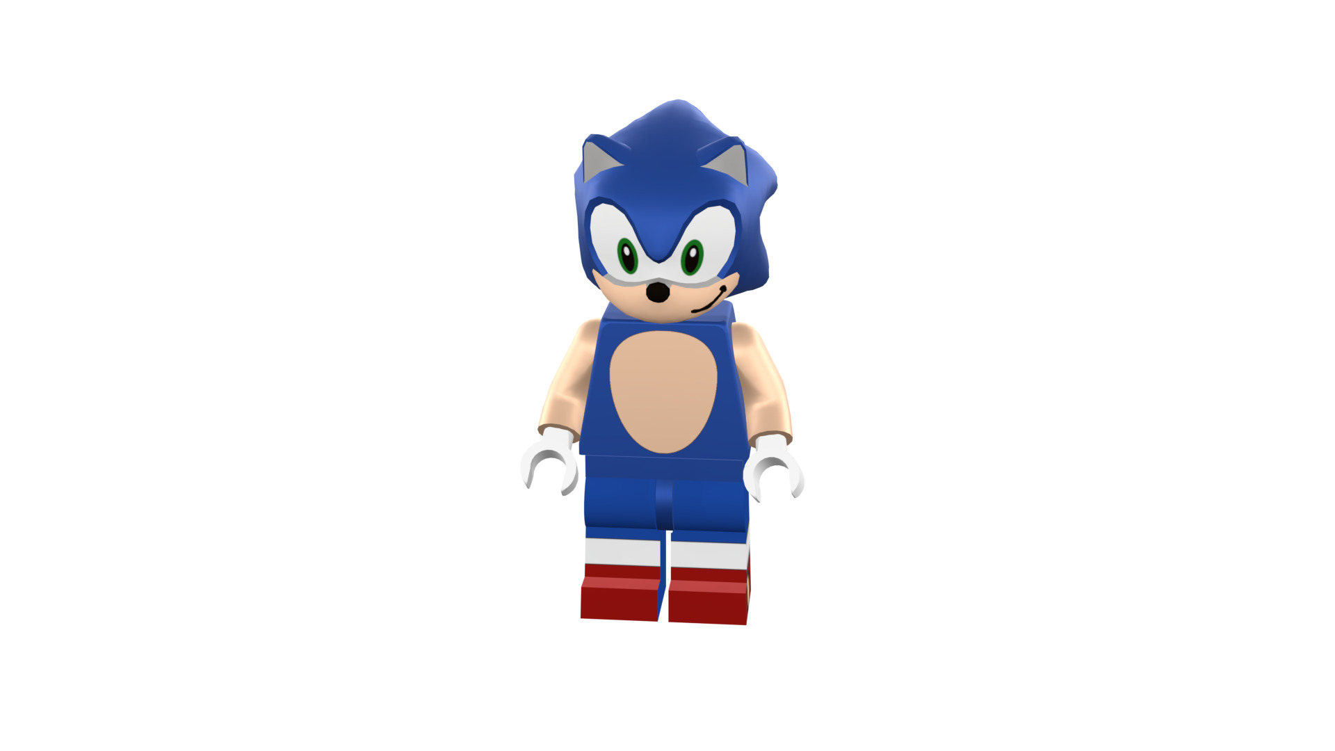 3D print minifigure - Sonic the hedgehog 3D print model_47
