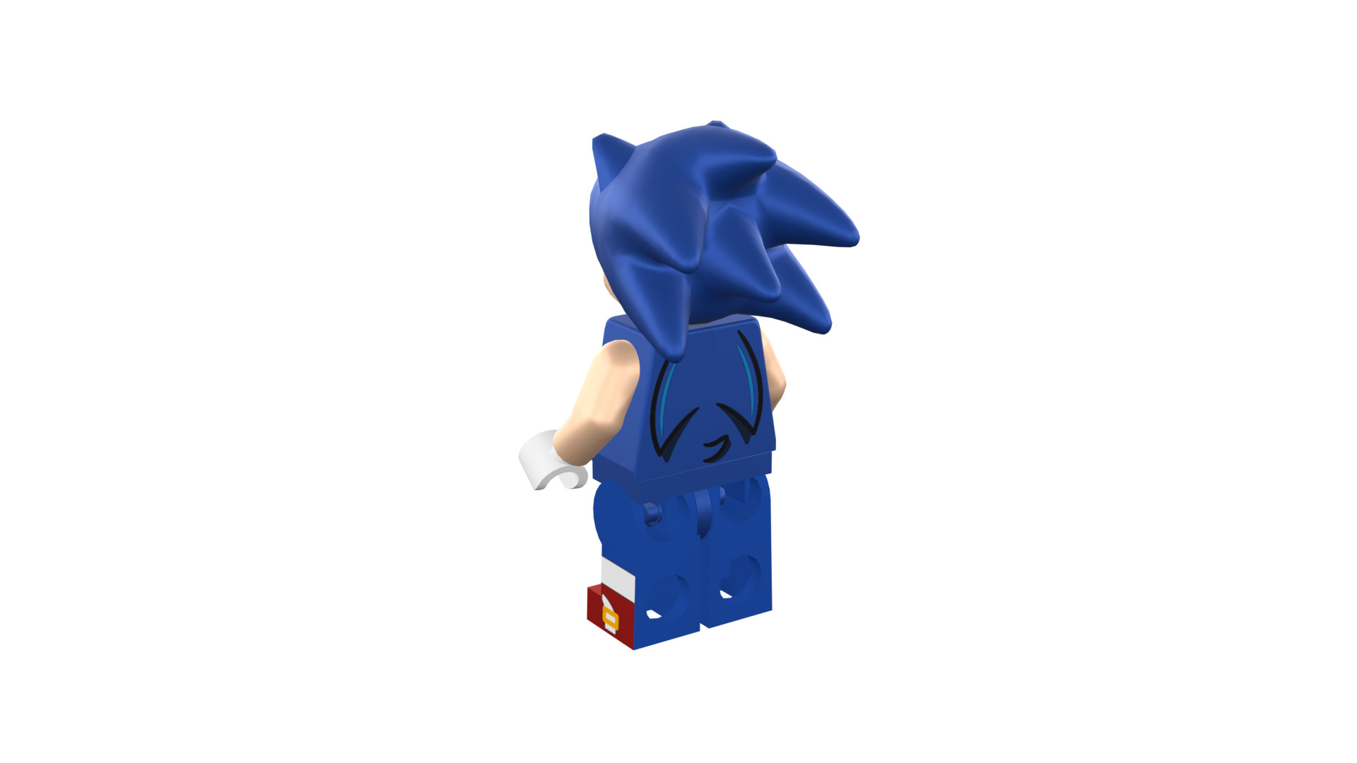 3D print minifigure - Sonic the hedgehog 3D print model_30