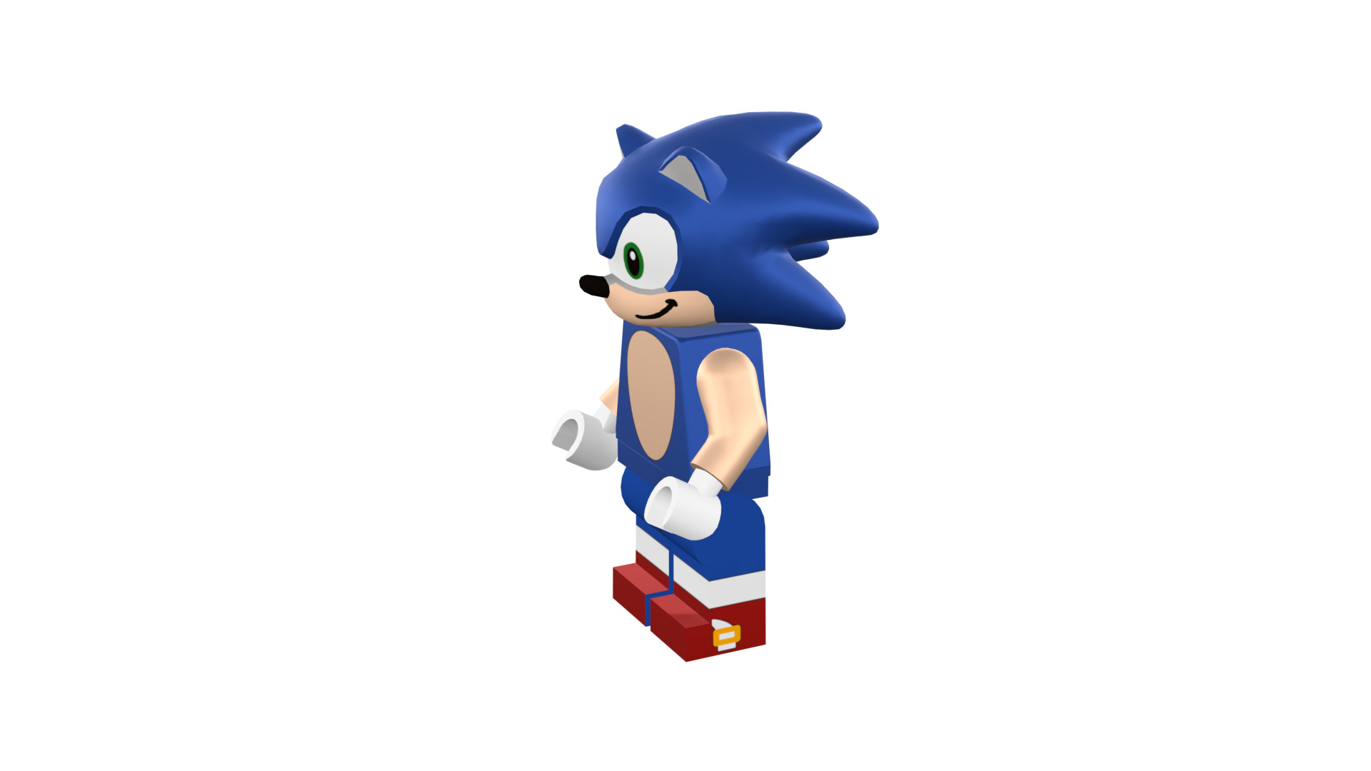 3D print minifigure - Sonic the hedgehog 3D print model_40