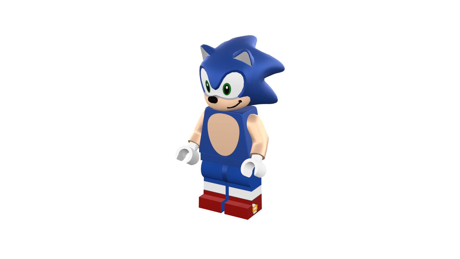 3D print minifigure - Sonic the hedgehog 3D print model_44