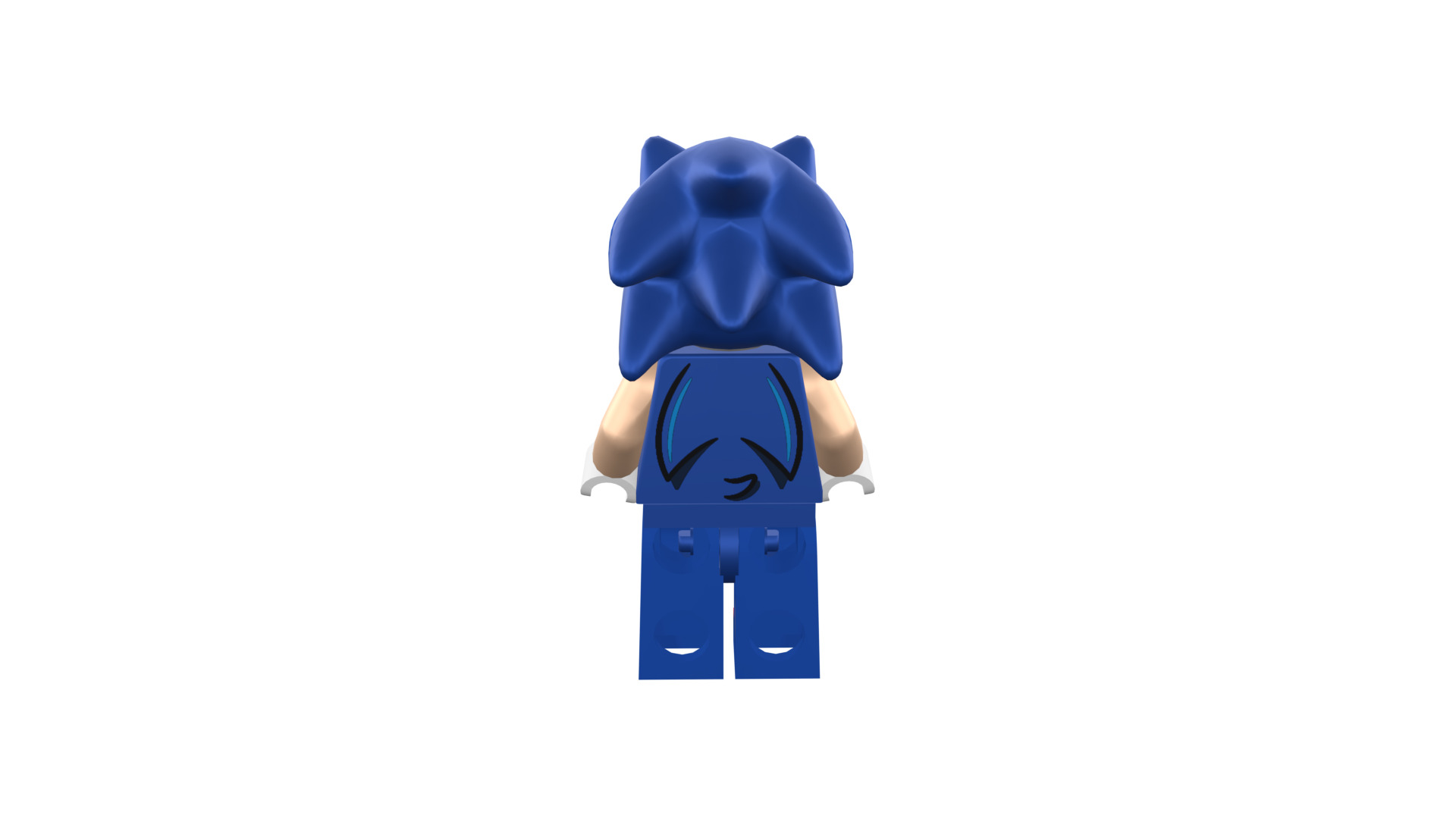 3D print minifigure - Sonic the hedgehog 3D print model_26