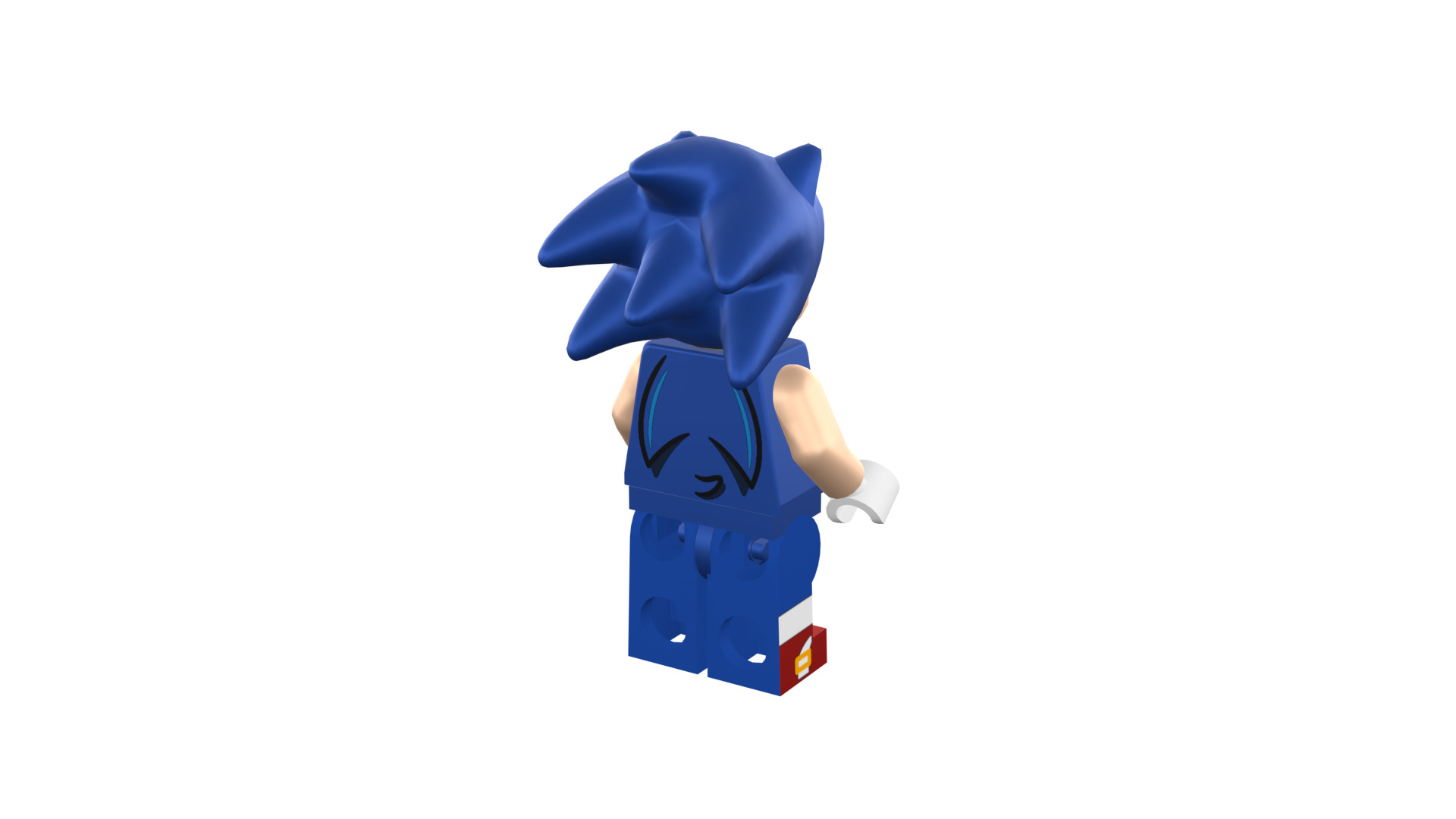 3D print minifigure - Sonic the hedgehog 3D print model_22