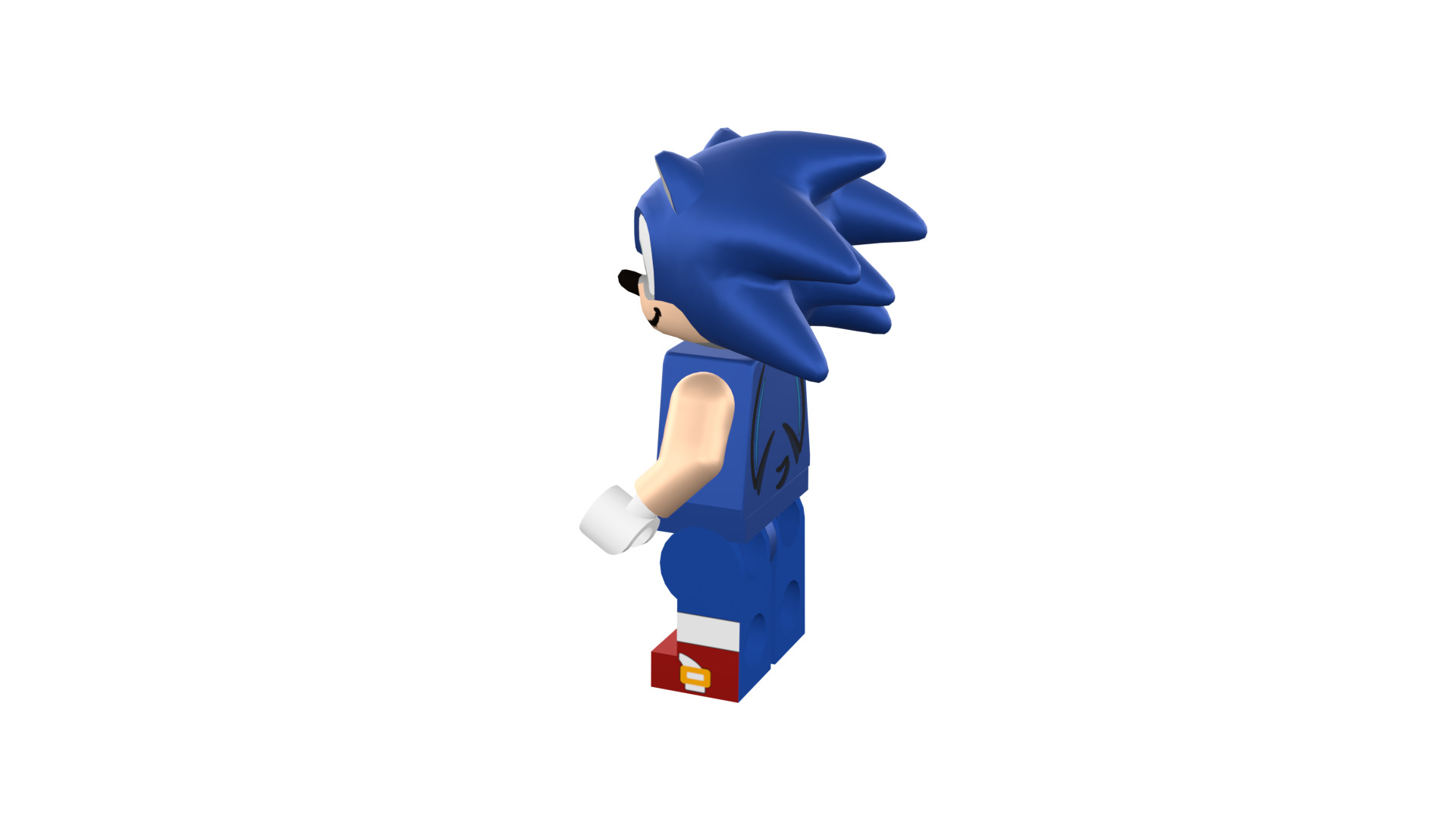 3D print minifigure - Sonic the hedgehog 3D print model_34