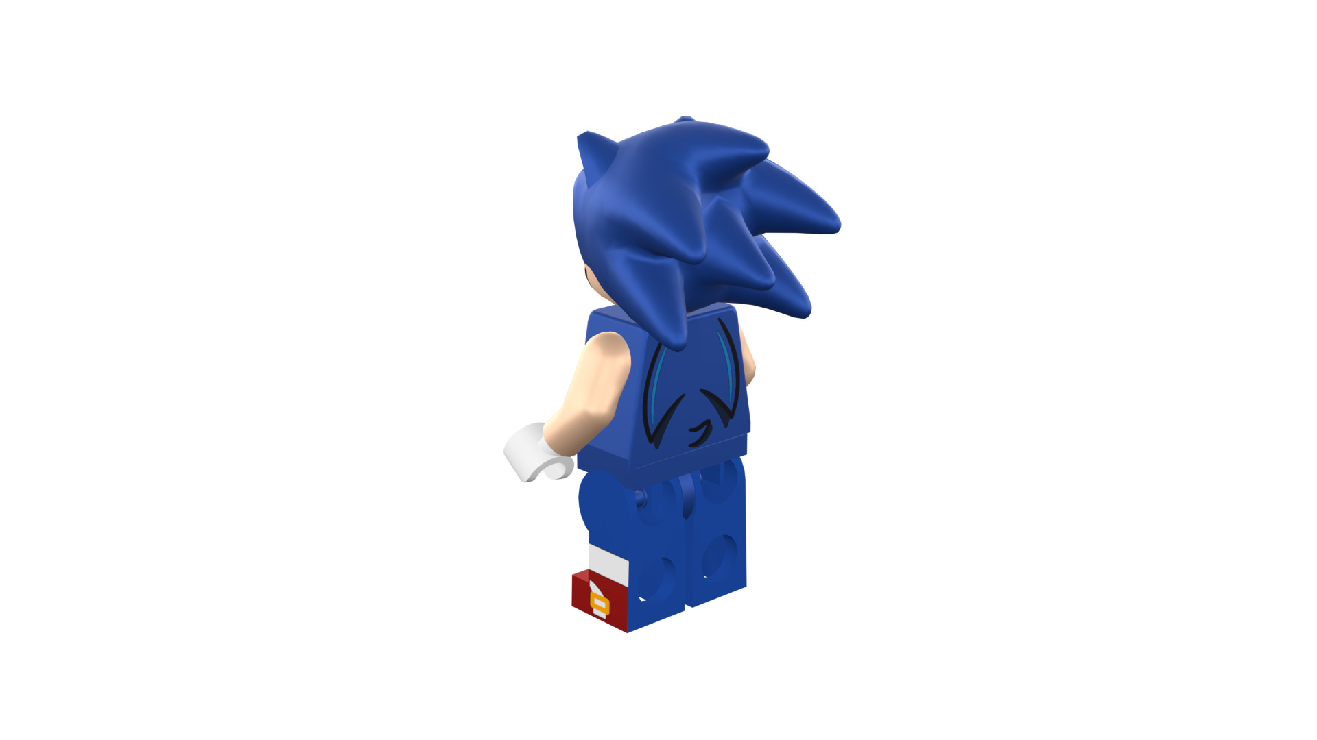 3D print minifigure - Sonic the hedgehog 3D print model_31