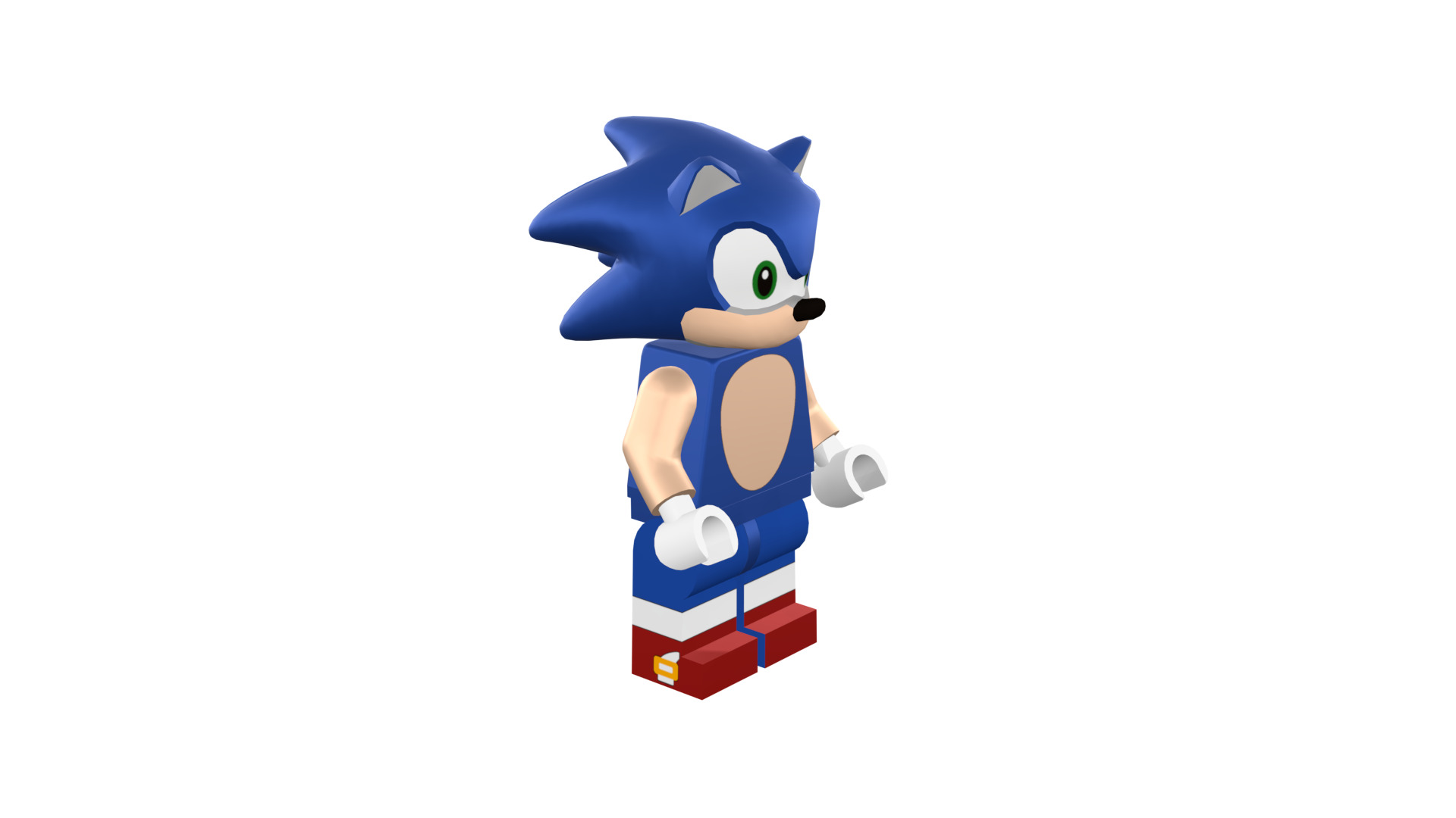 3D print minifigure - Sonic the hedgehog 3D print model_4