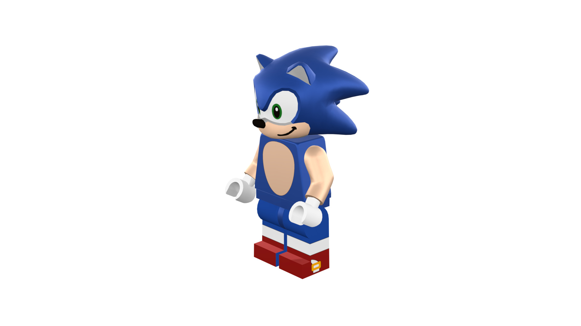 3D print minifigure - Sonic the hedgehog 3D print model_42
