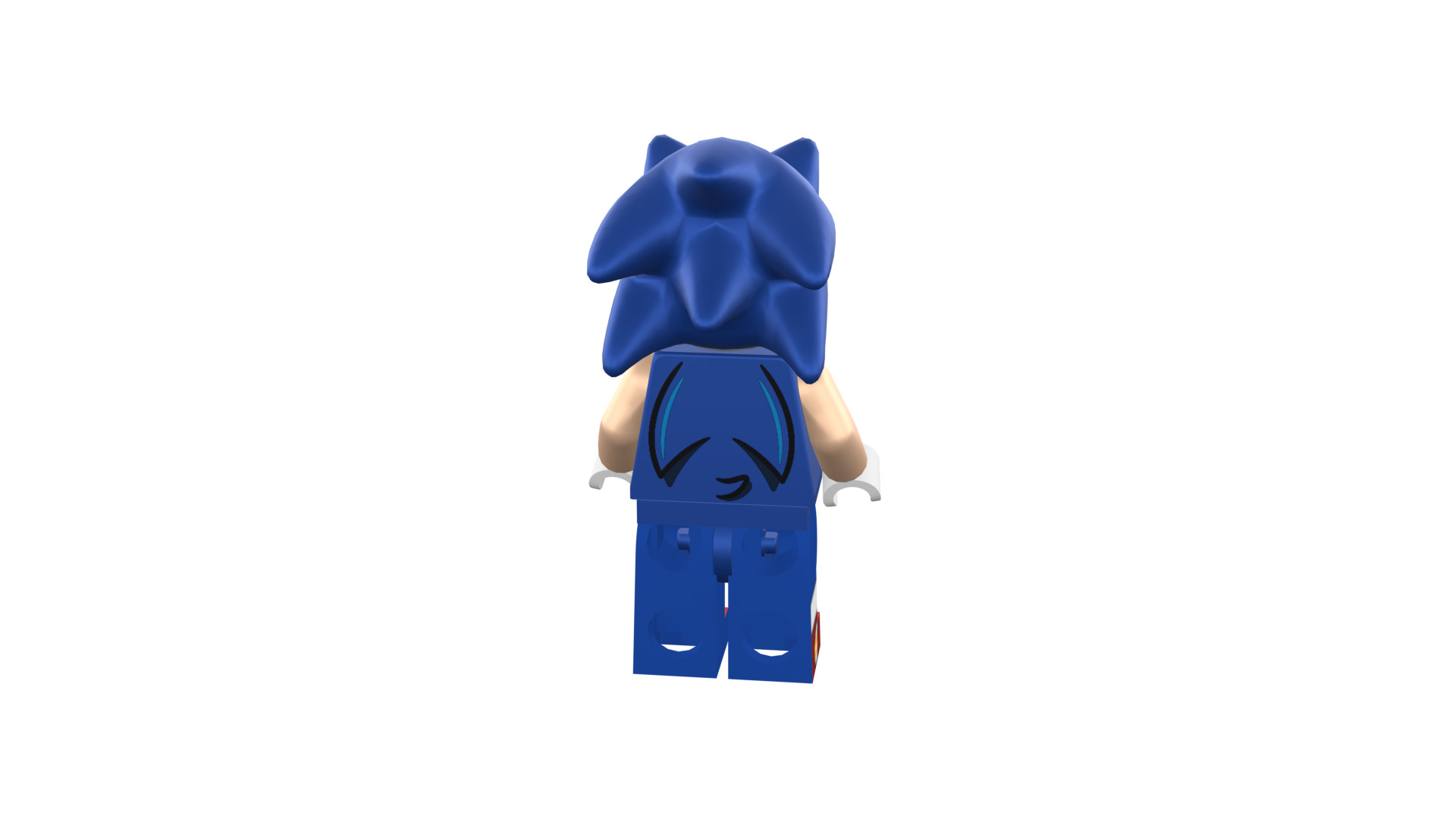 3D print minifigure - Sonic the hedgehog 3D print model_25