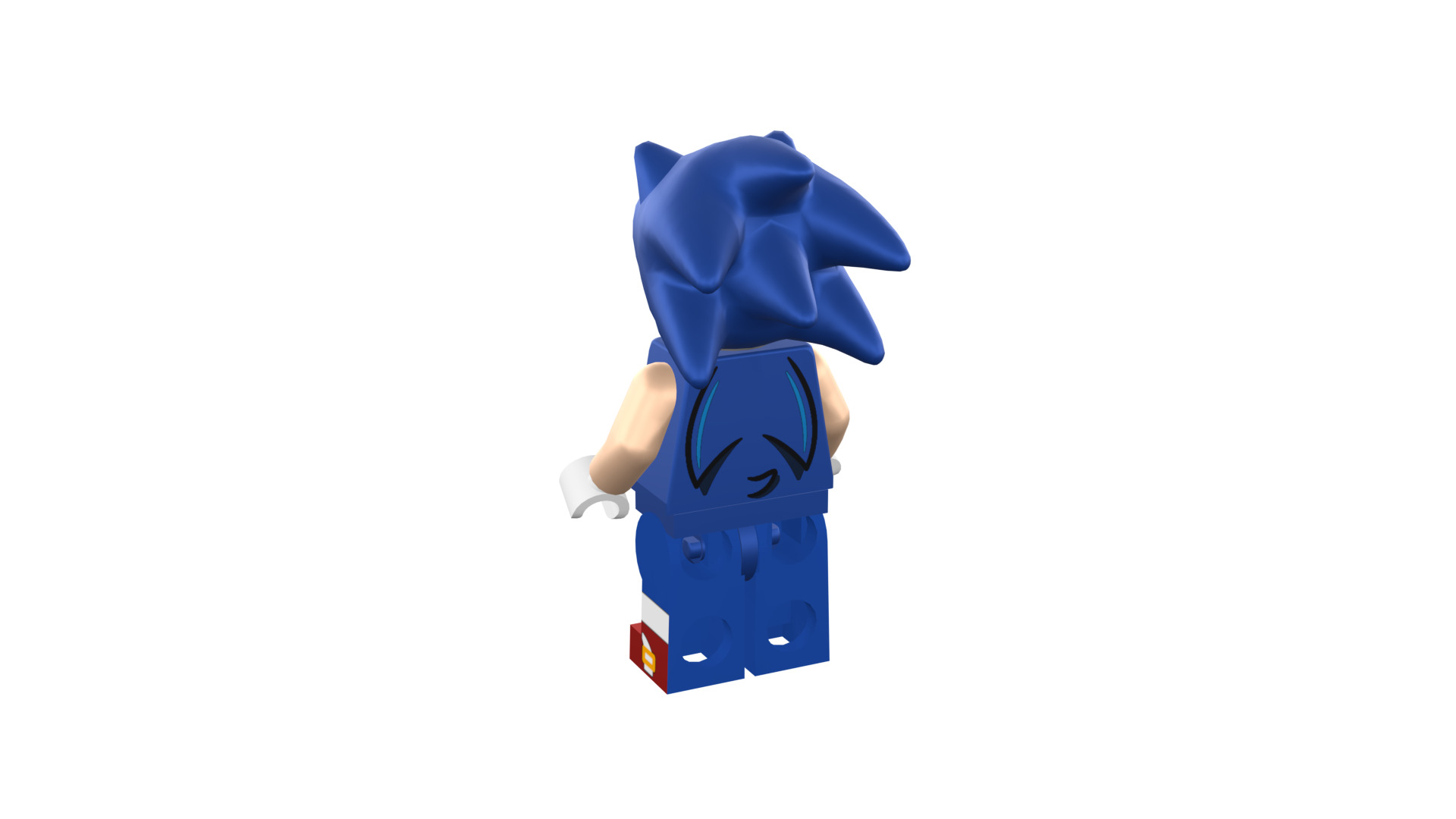 3D print minifigure - Sonic the hedgehog 3D print model_29