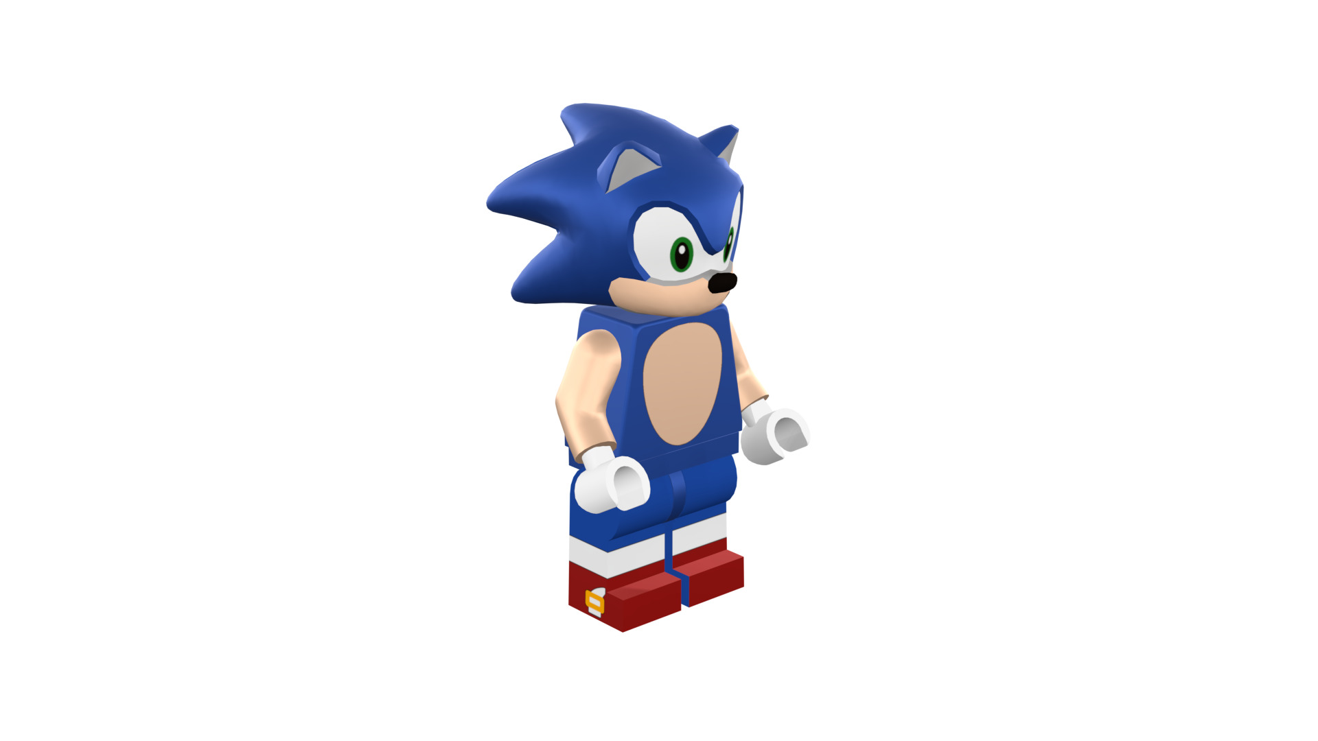 3D print minifigure - Sonic the hedgehog 3D print model_11