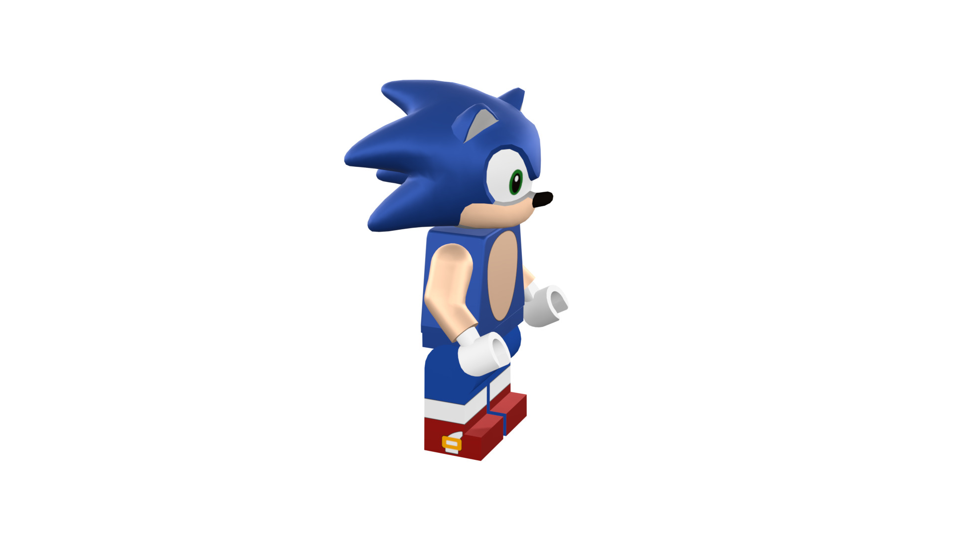 3D print minifigure - Sonic the hedgehog 3D print model_13
