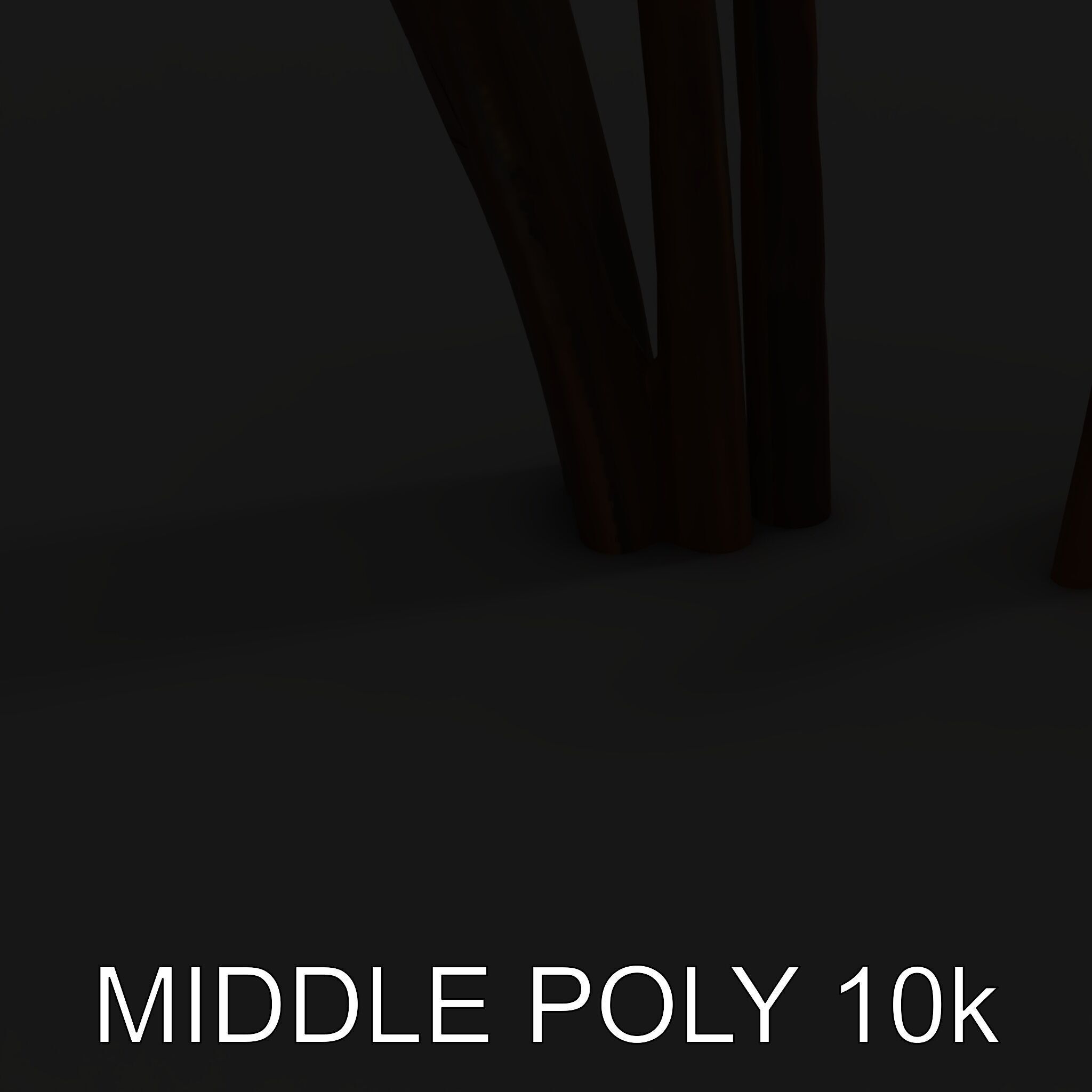 Decorative Cattail Sculpture Model Pack Low-poly 3D model_11