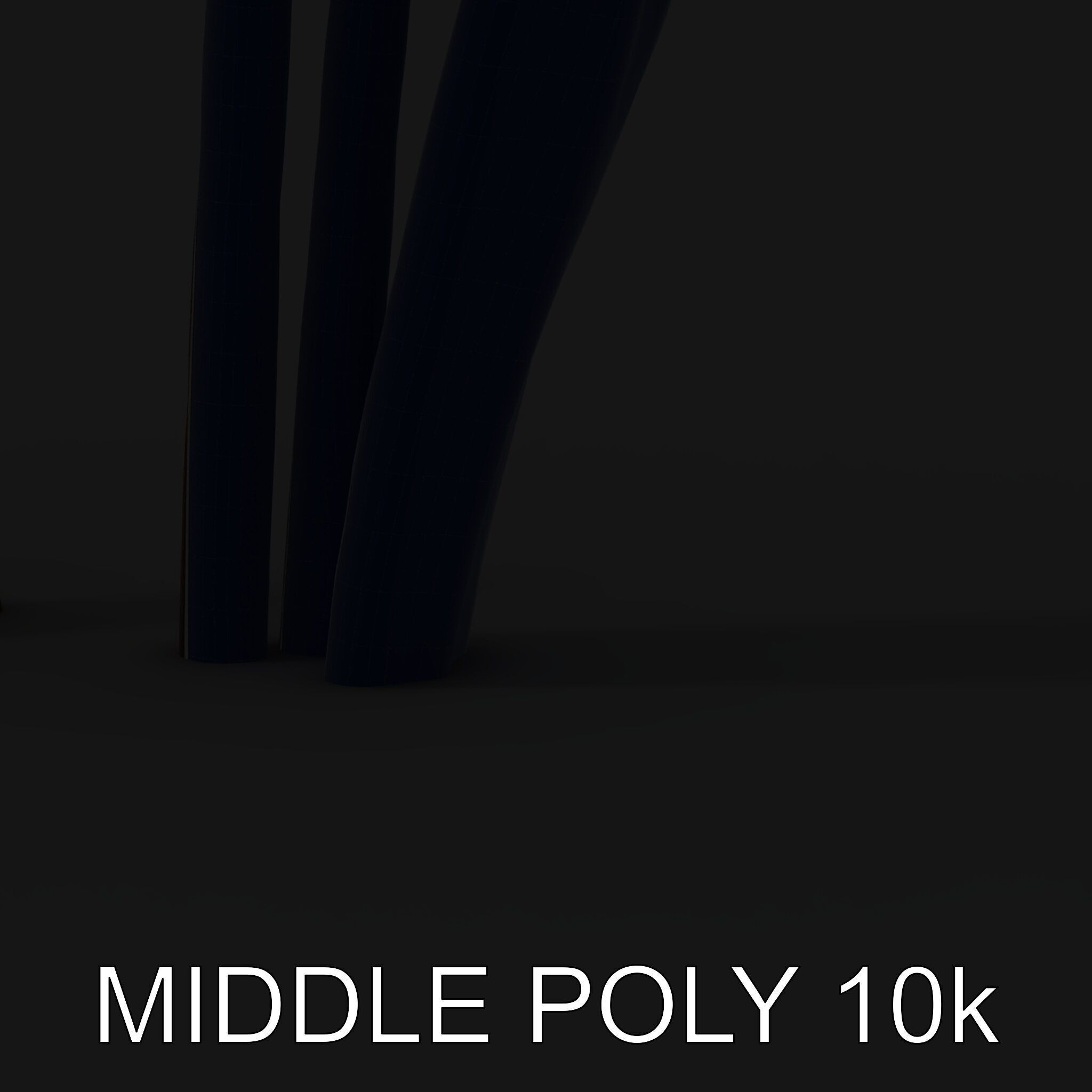 Decorative Cattail Sculpture Model Pack Low-poly 3D model_16