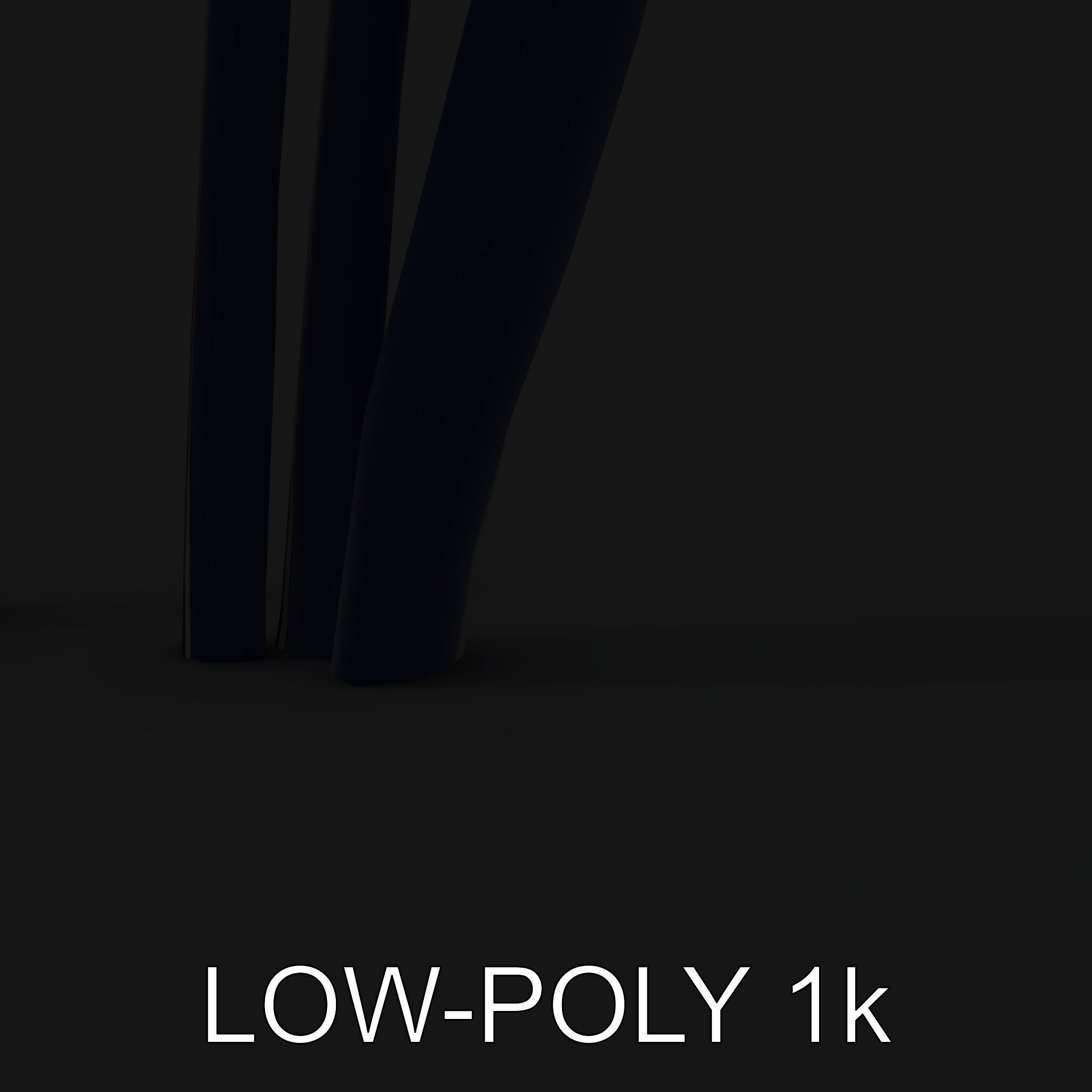 Decorative Cattail Sculpture Model Pack Low-poly 3D model_15